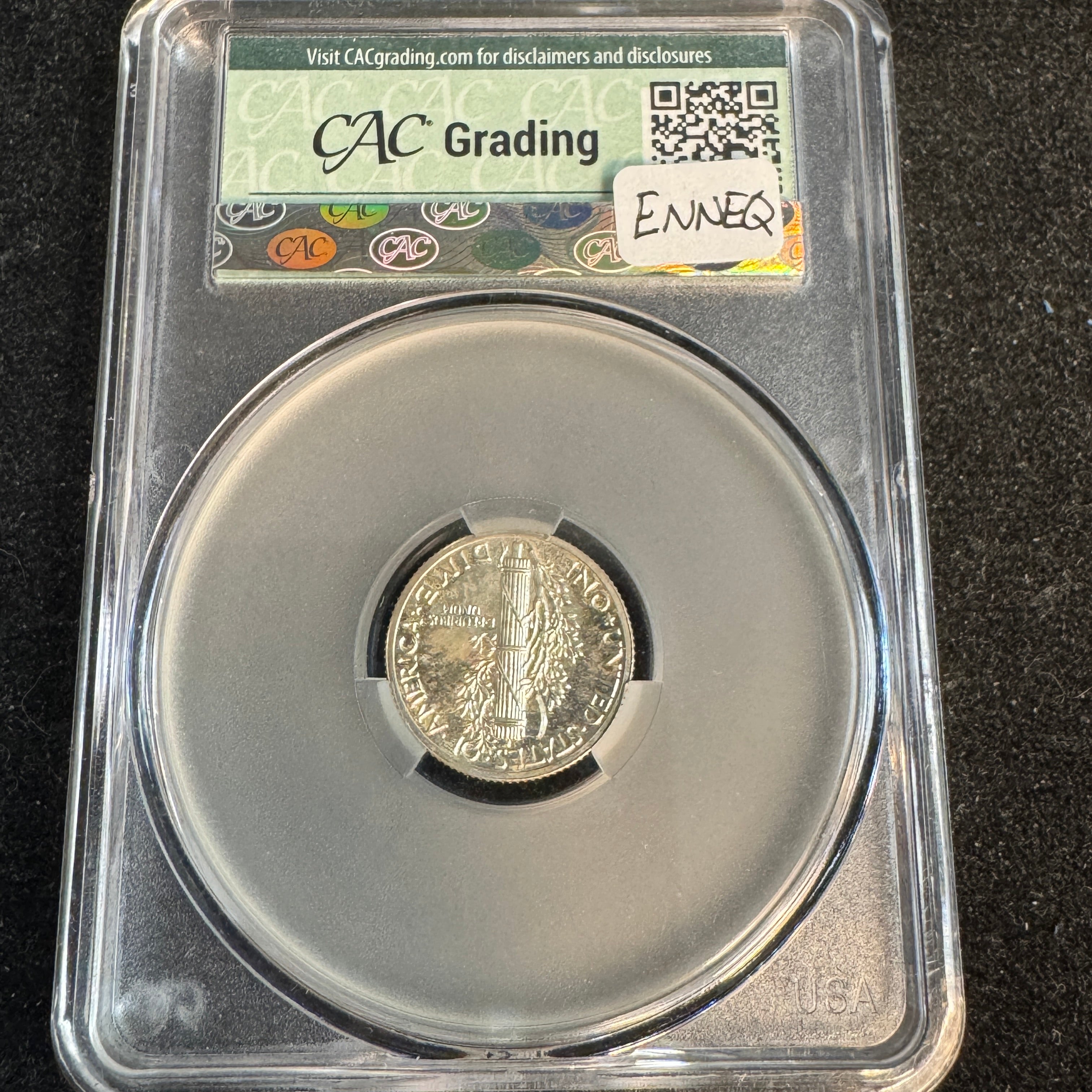 1936 Mercury Dime 10c Proof, “Witter Brick” CAC PR-64