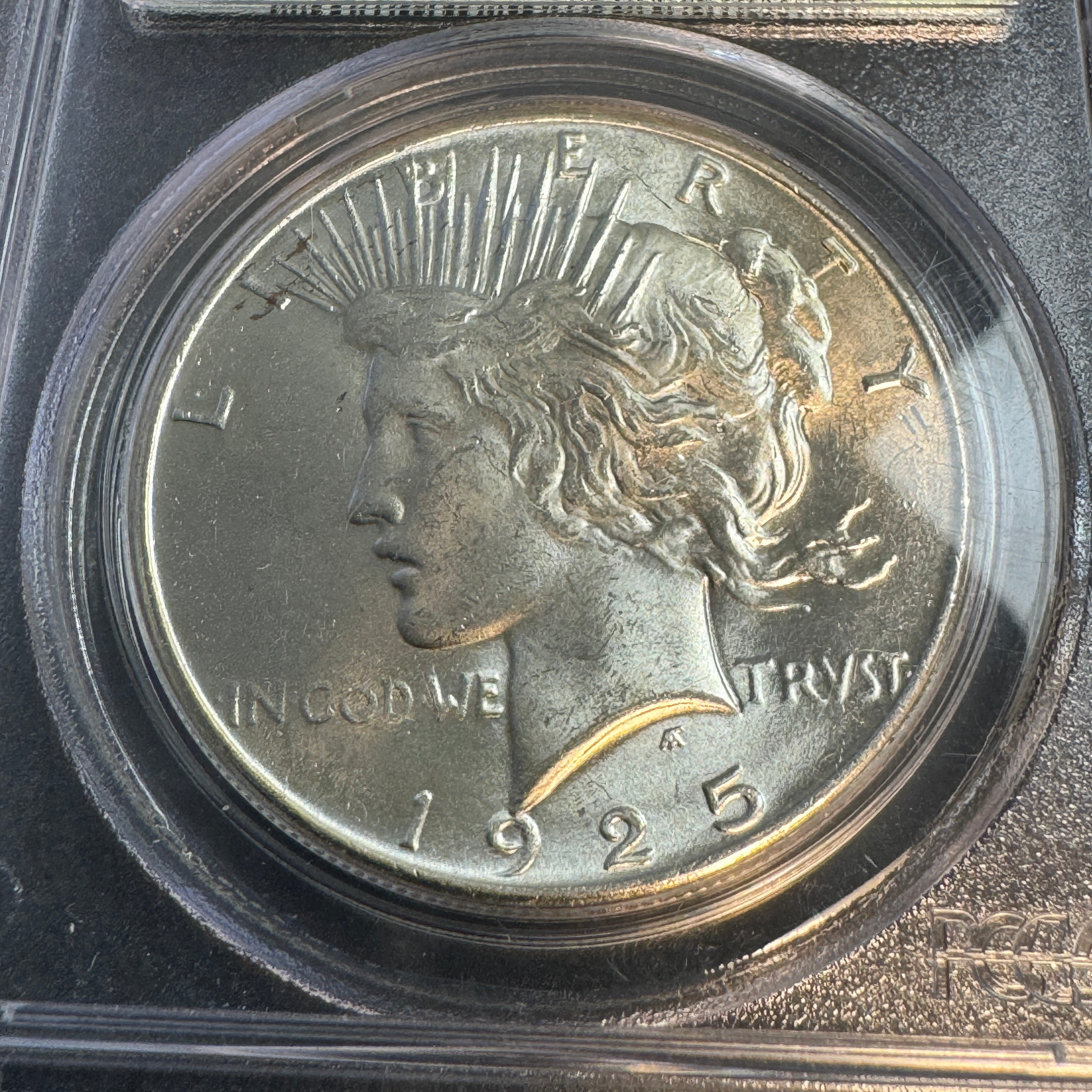 1925 (P) Peace Silver Dollar, “Old Green” PCGS MS-64