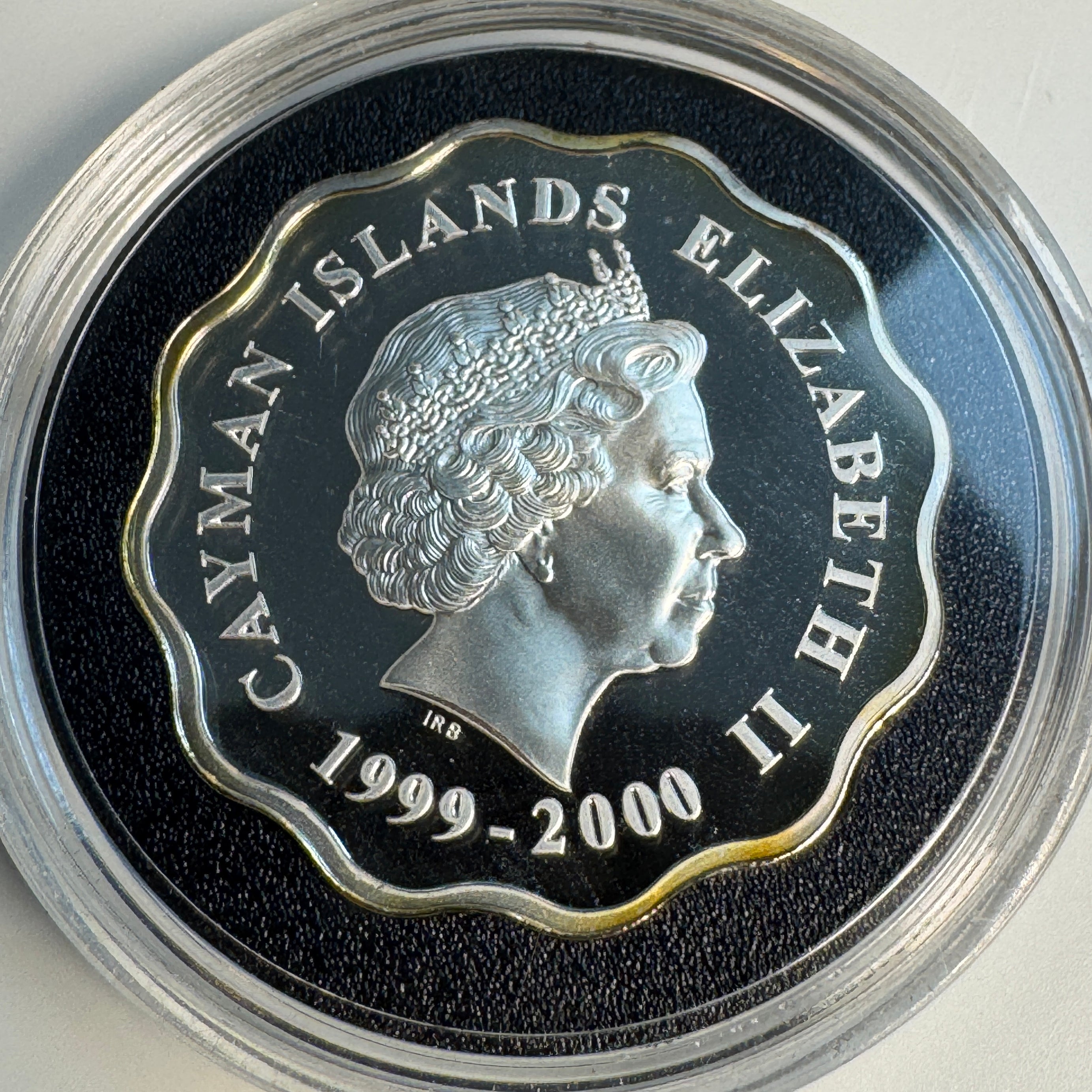 1999-2000 Cayman Islands $2 Proof Silver Millennium 1/2oz AR - KM#130