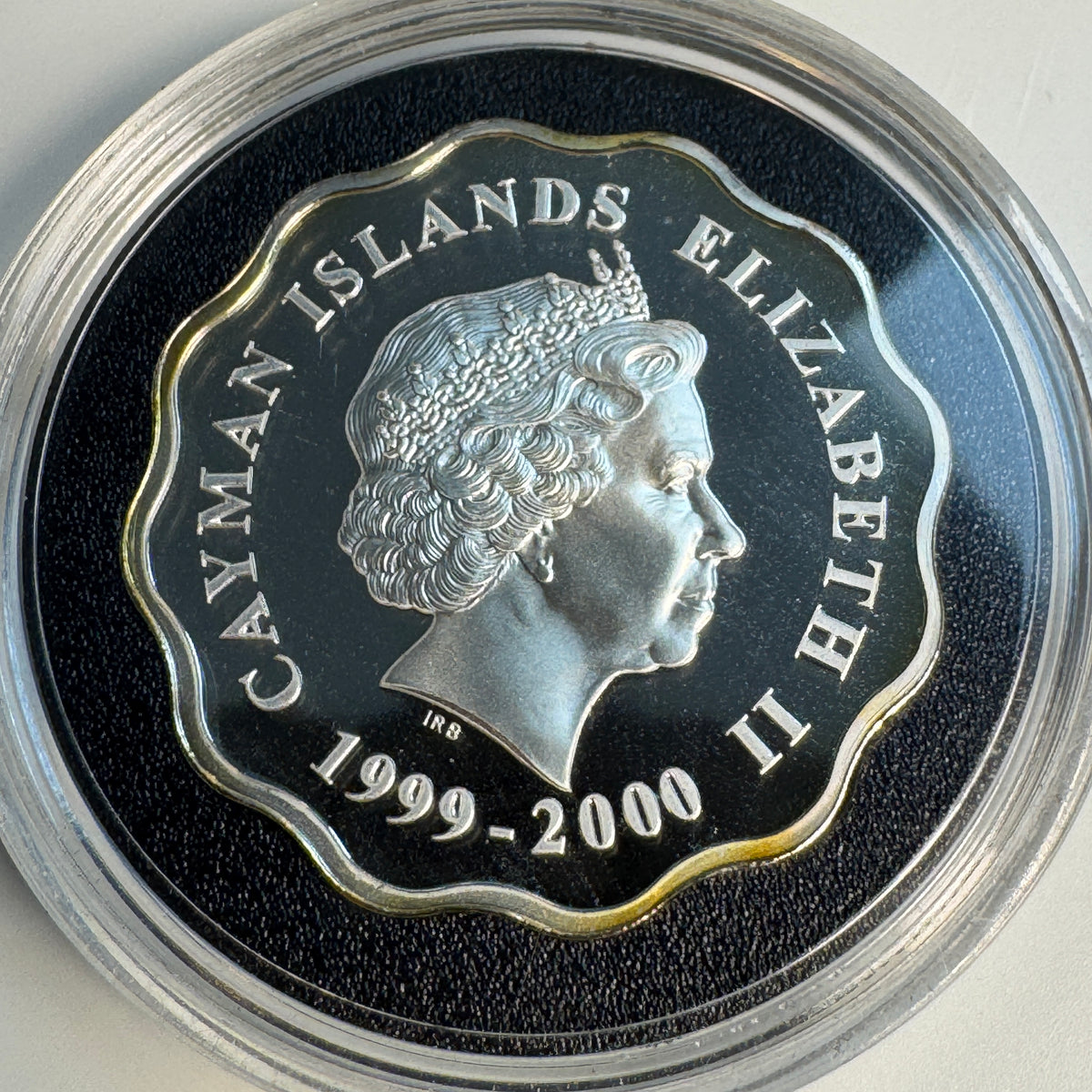 1999-2000 Cayman Islands $2 Proof Silver Millennium 1/2oz AR - KM#130
