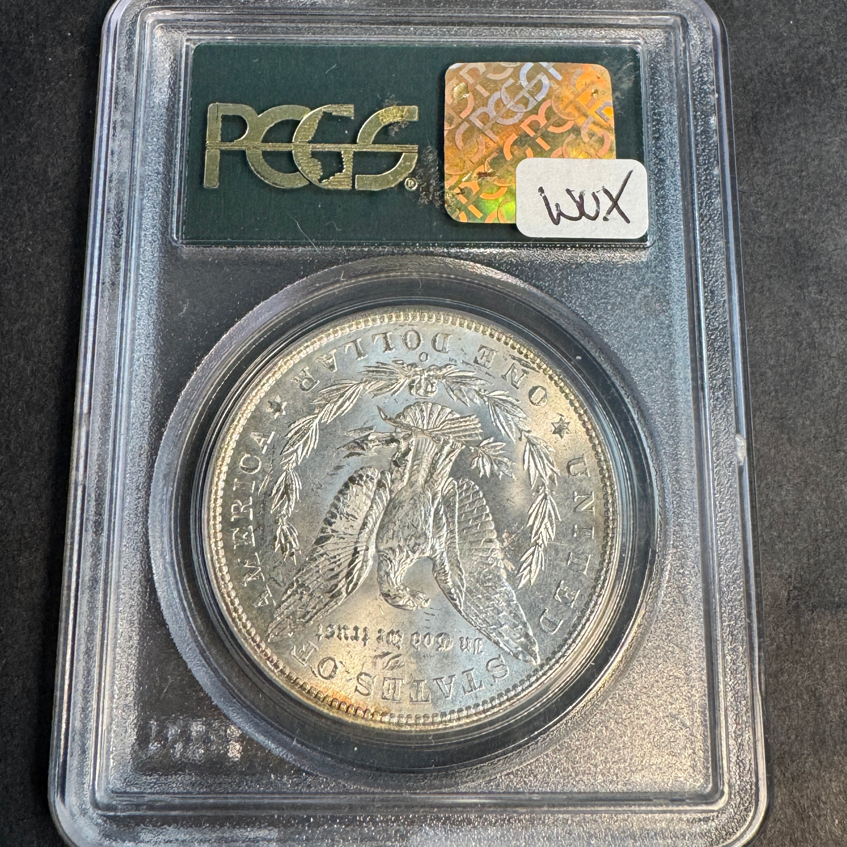 1904-O Morgan Silver Dollar, “Old Green” PGCS MS-64