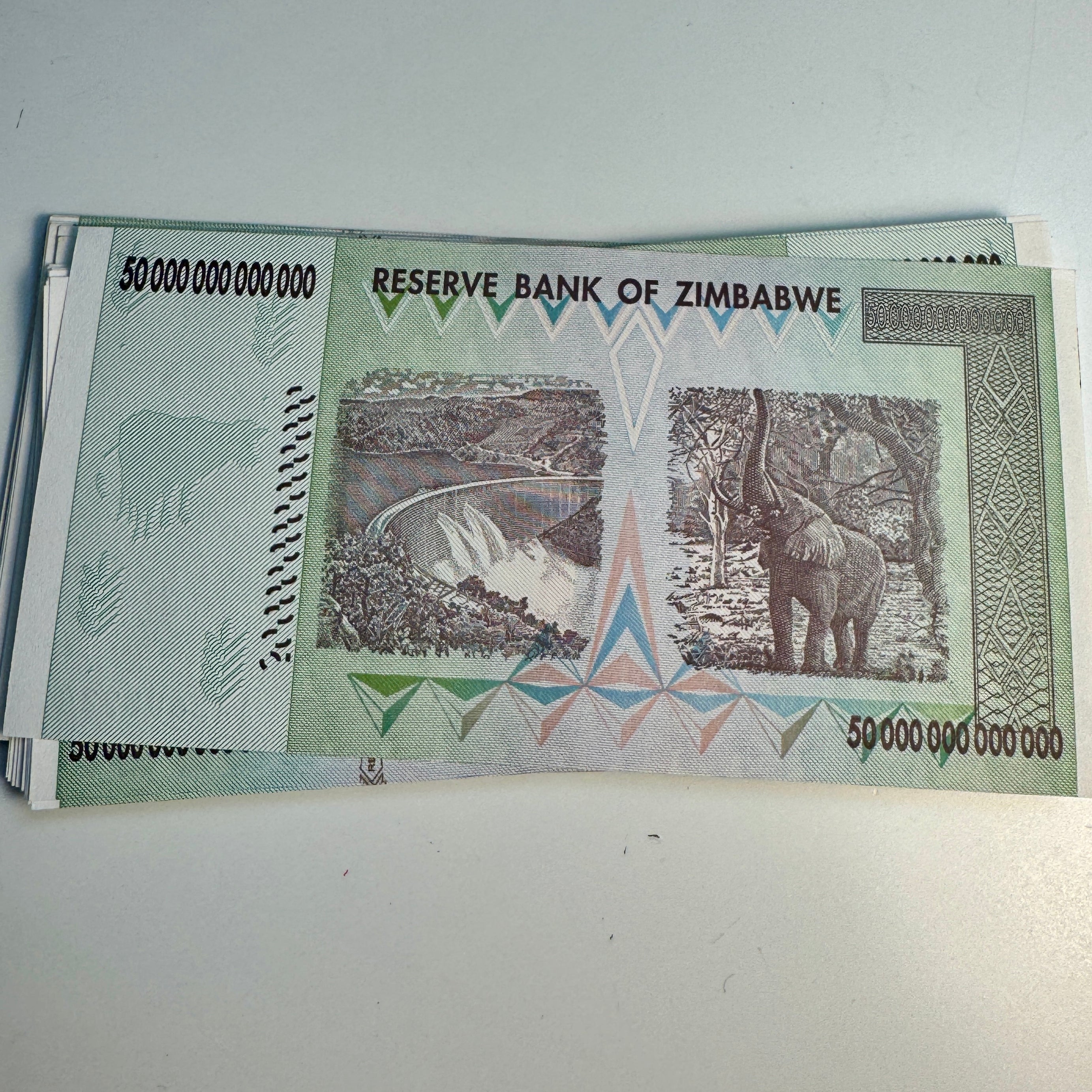 2008 Zimbabwe $50 Trillion Dollars Banknote AU/CU