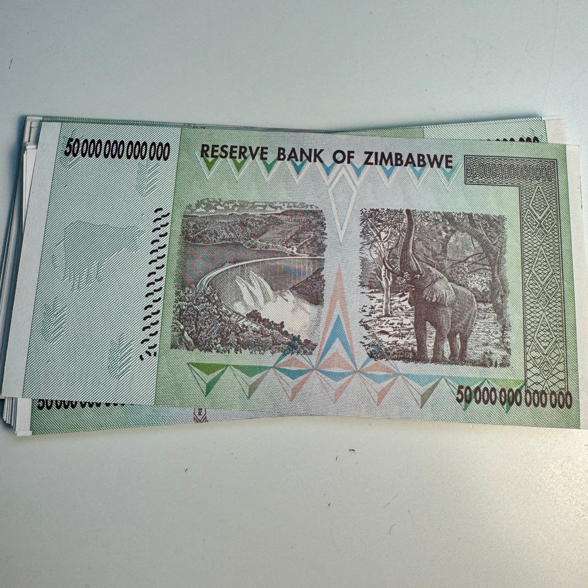 2008 Zimbabwe $50 Trillion Dollars Banknote AU/CU