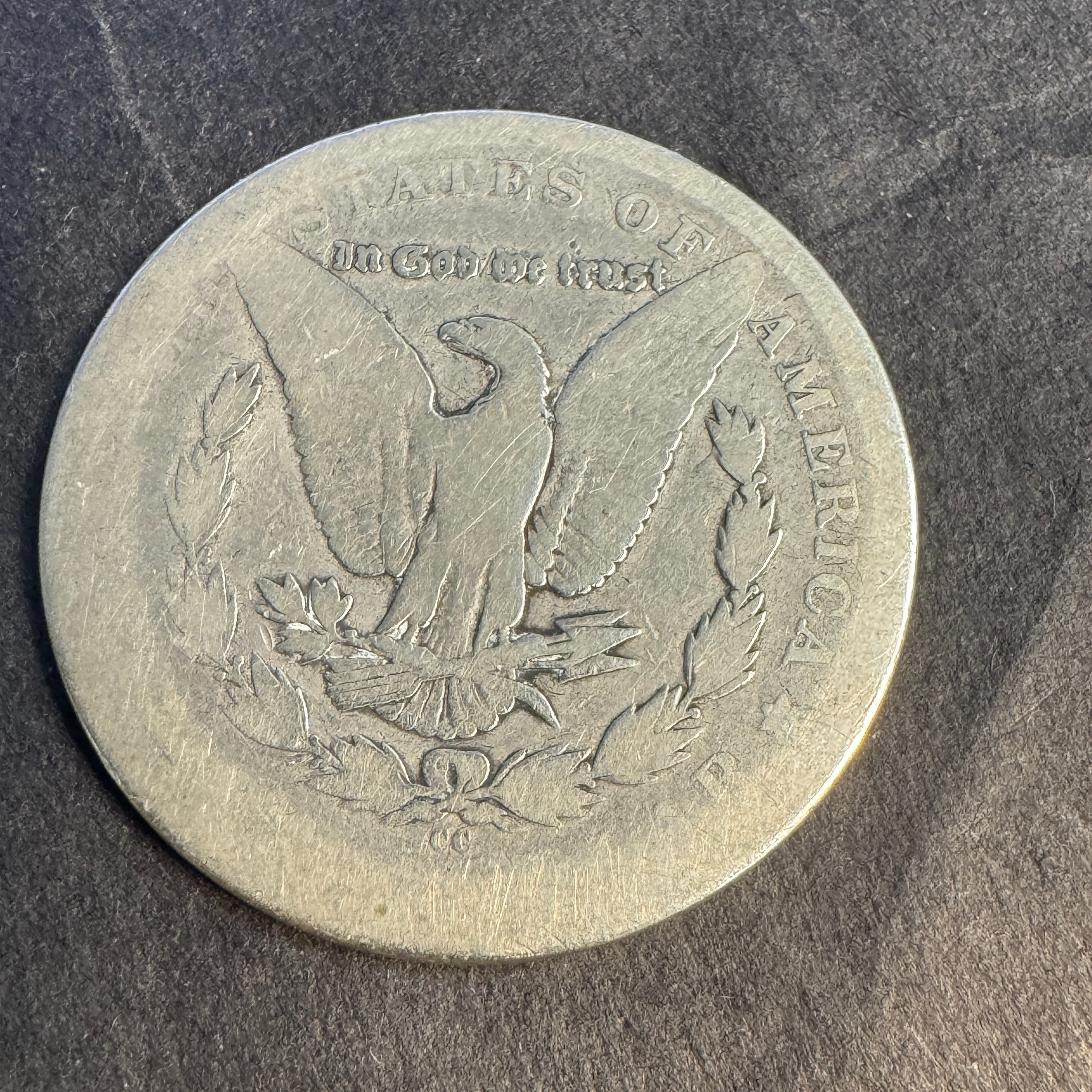 1892-CC Morgan Silver Dollar, Carson City US $1, “Lowball” Poor/AG