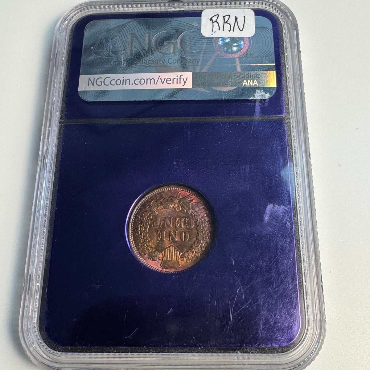 1890 Indian Head Cent 1c, NGC MS-65 RB - Vibrant Colors!