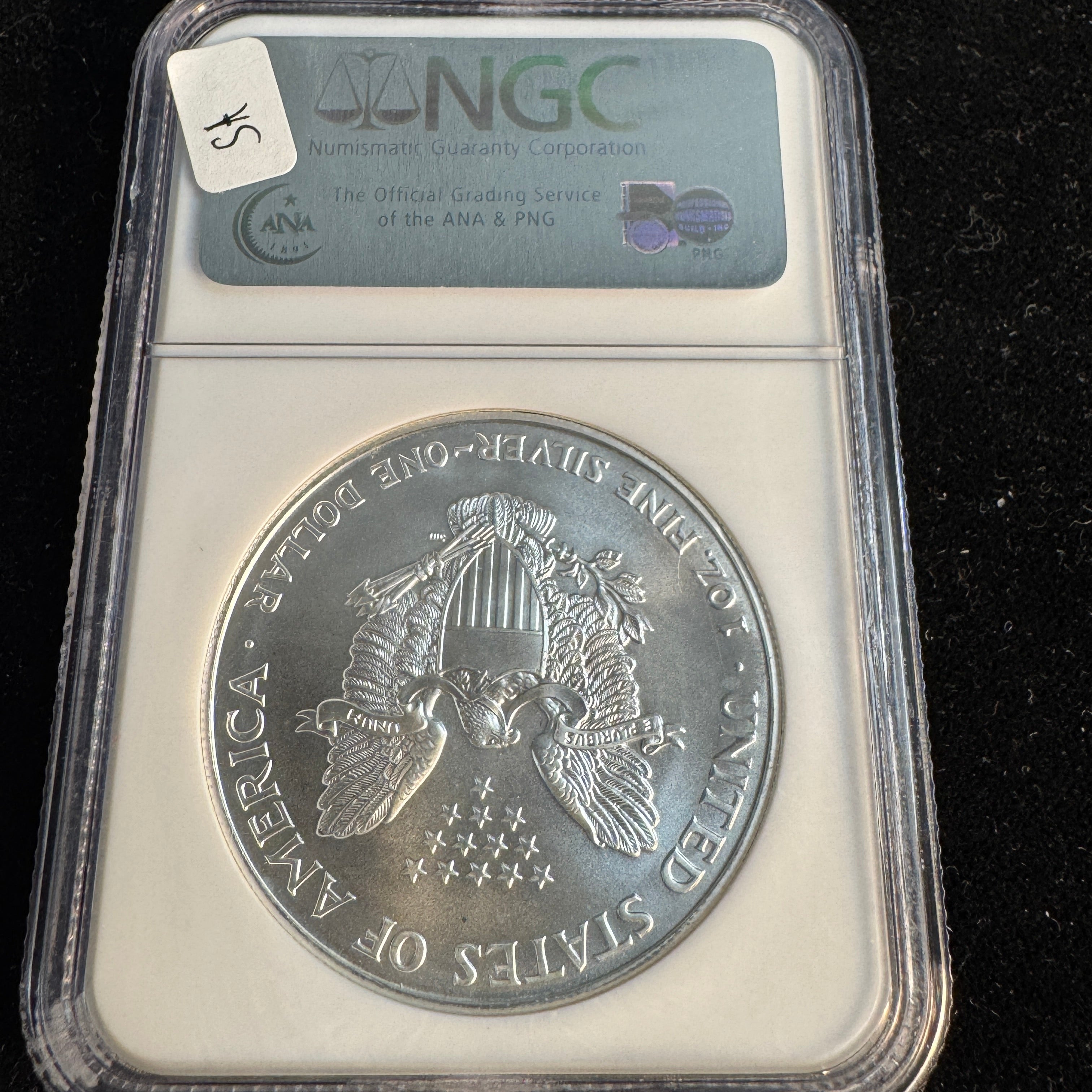 1996 US Silver Eagle $1, NGC MS-69 - “the key date”