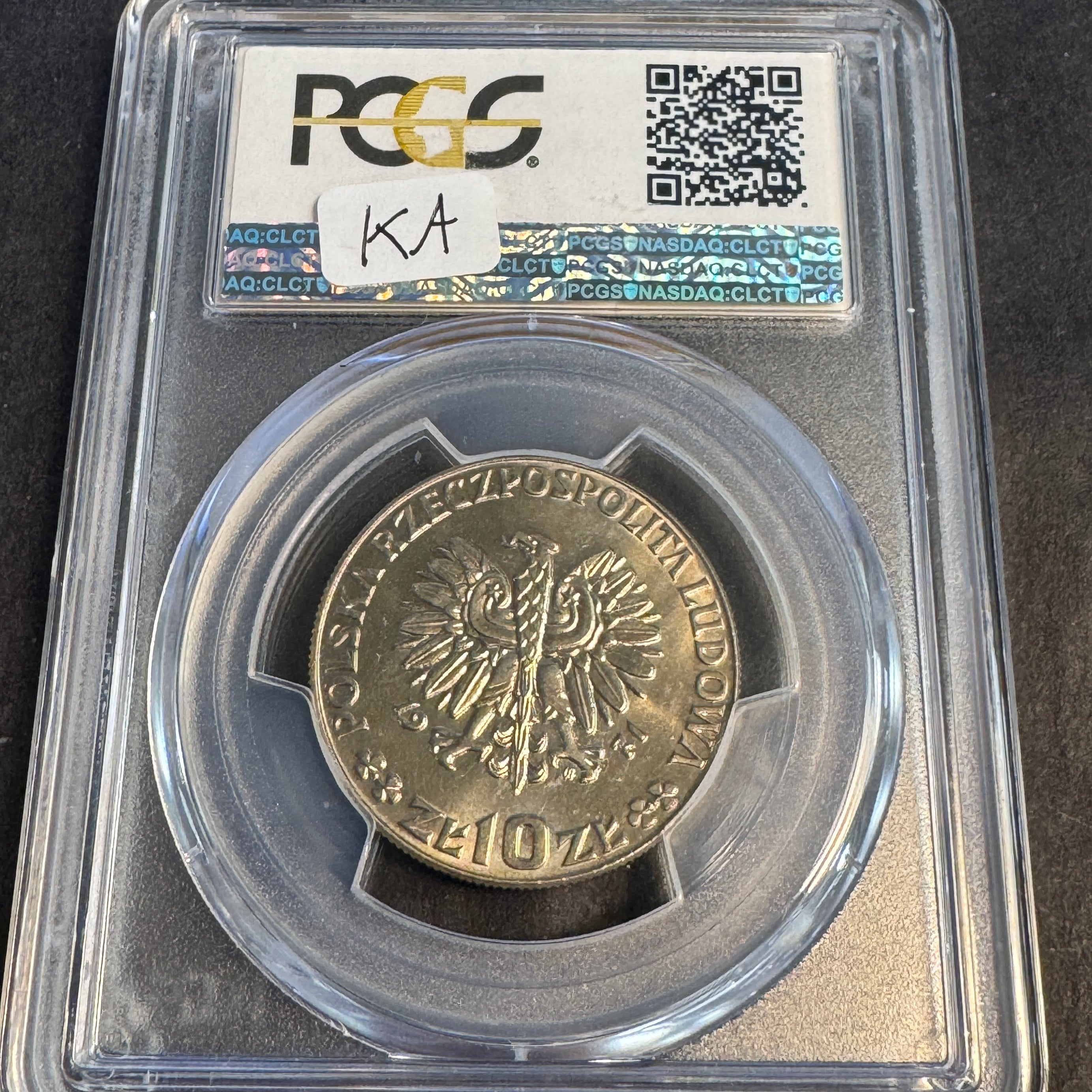 1971-MW Poland 10 Zlotych FAO, Proba - Par-P275a, PCGS SP-67 🇵🇱