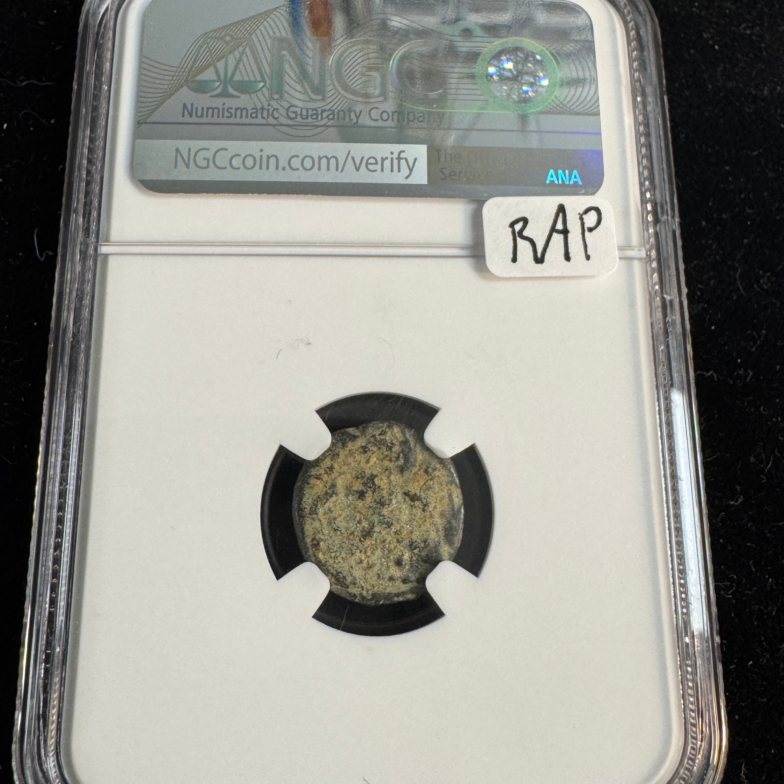 Judea - Agrippa I (37-44 AD) AE Prutah, under Claudius, NGC Ancients