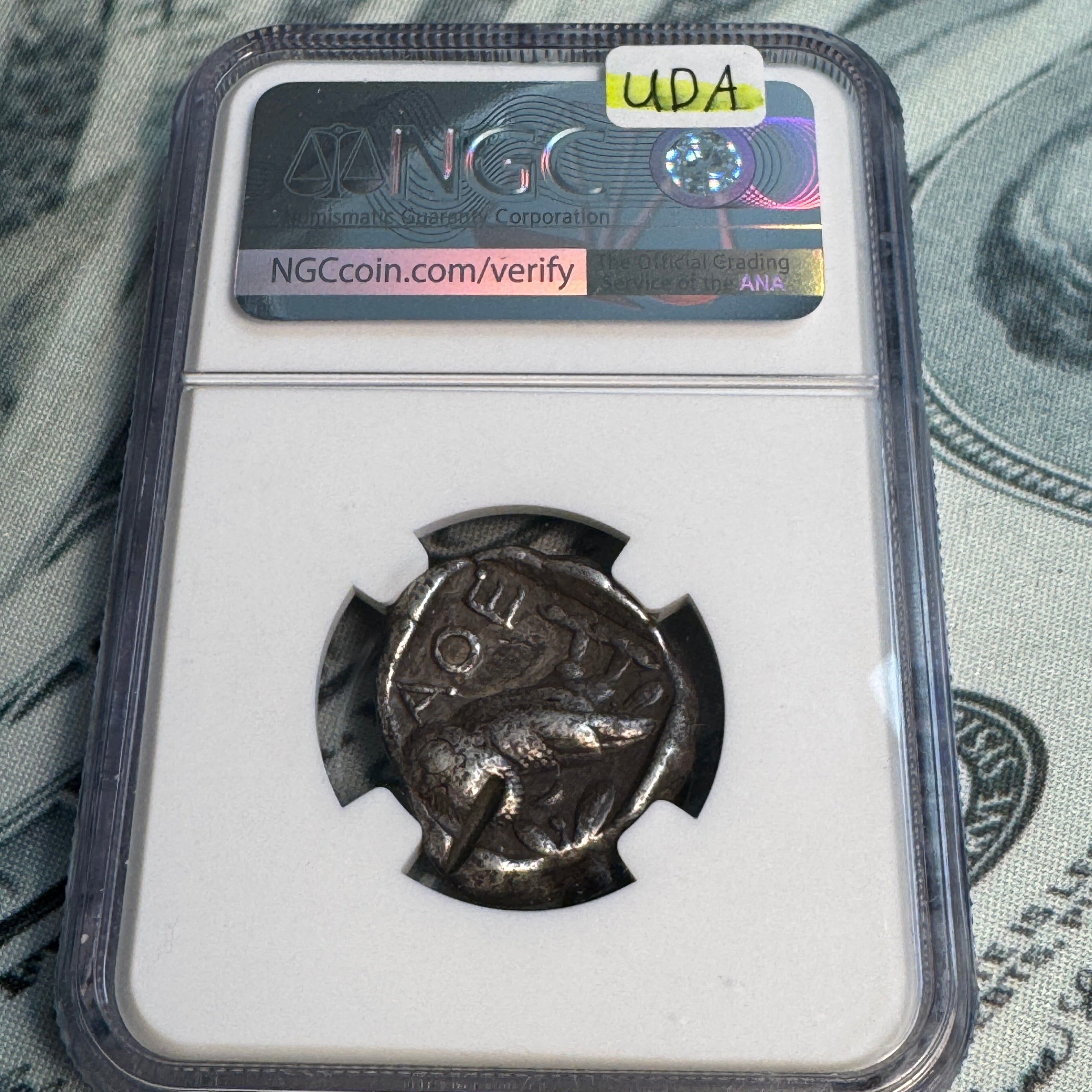 (440-404 BC) ATHENS Athena Owl AR Tetradrachm, NGC Fine