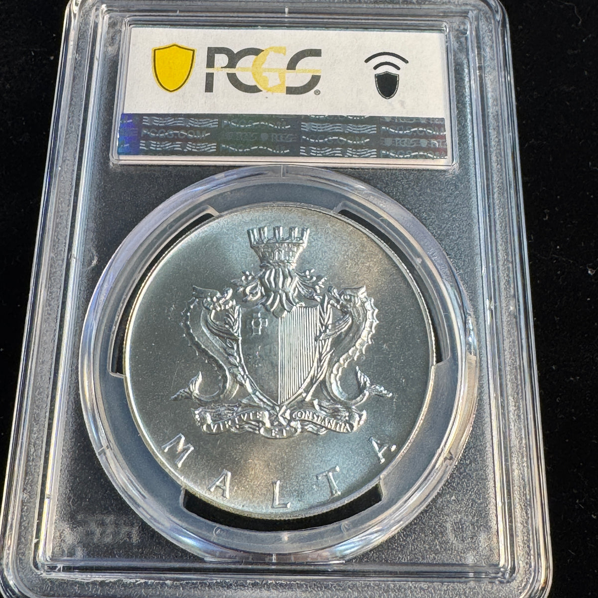 1972 Malta AR 2 Liri, Fort St Angelo, PCGS MS-66