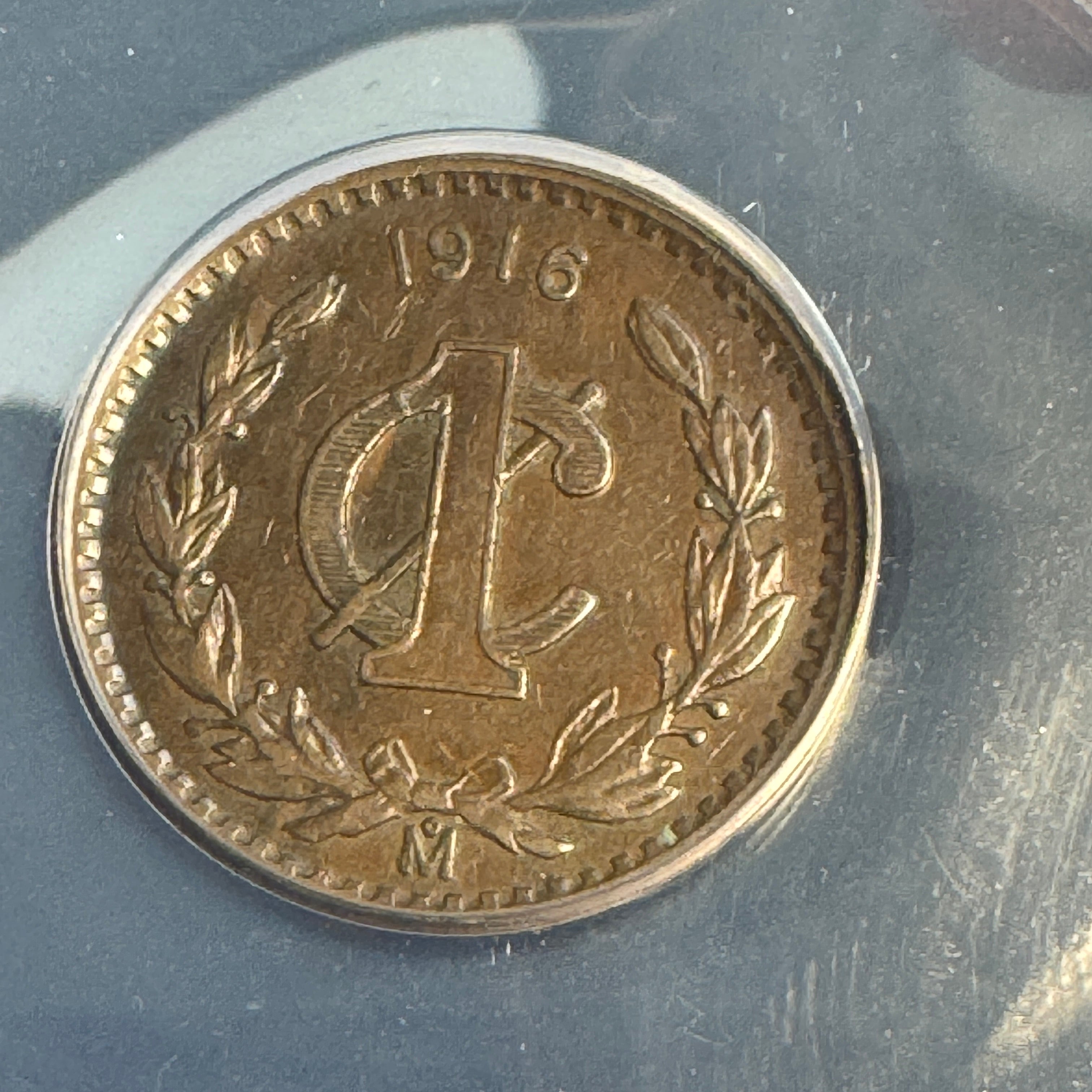 1916-Mo Mexico 1 Centavo KM-415 Key Date - ANACS EF-40 🇲🇽
