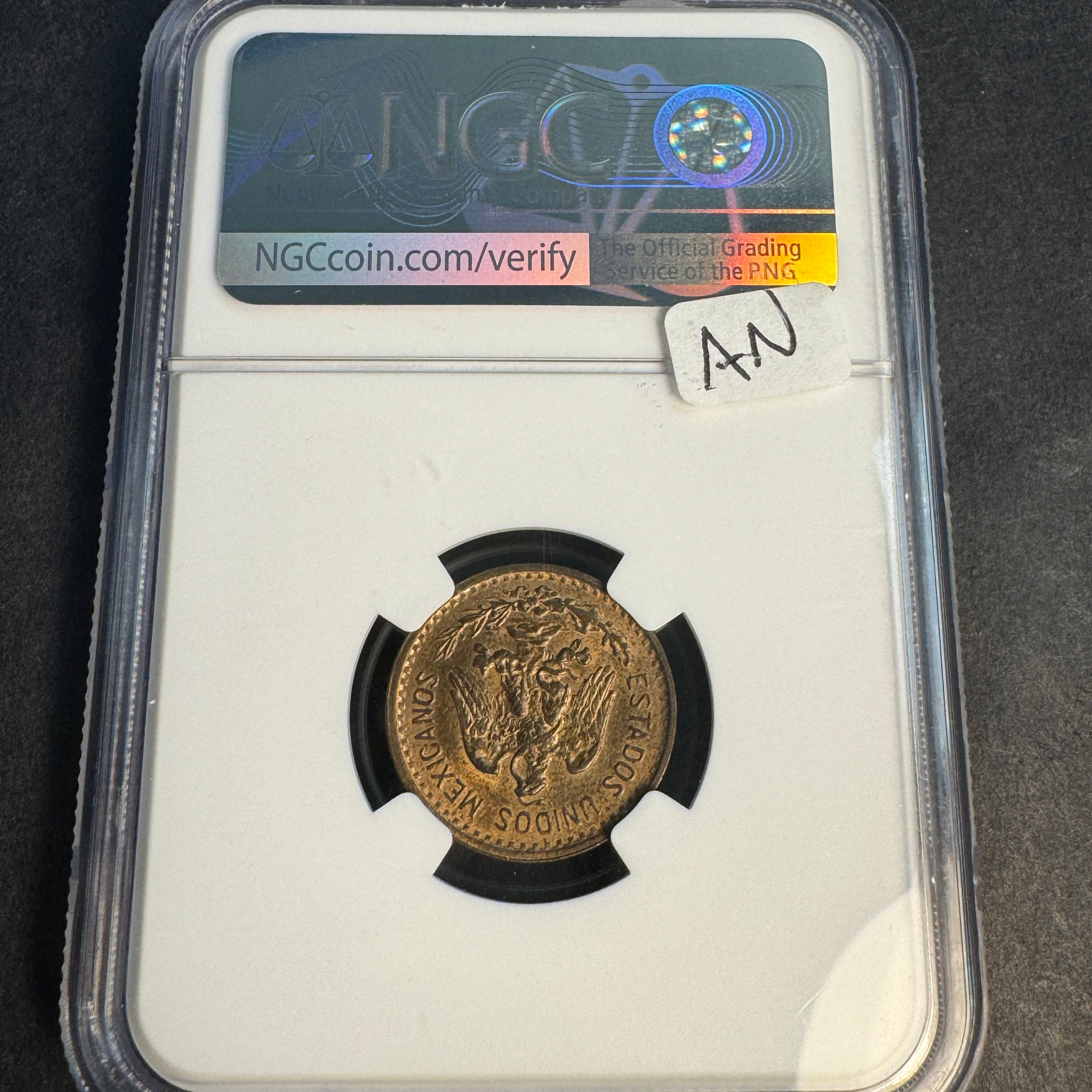 1905-Mo Mexico 1 Centavo, 3rd Republic, NGC MS-64 RB Red-Brown 🇲🇽