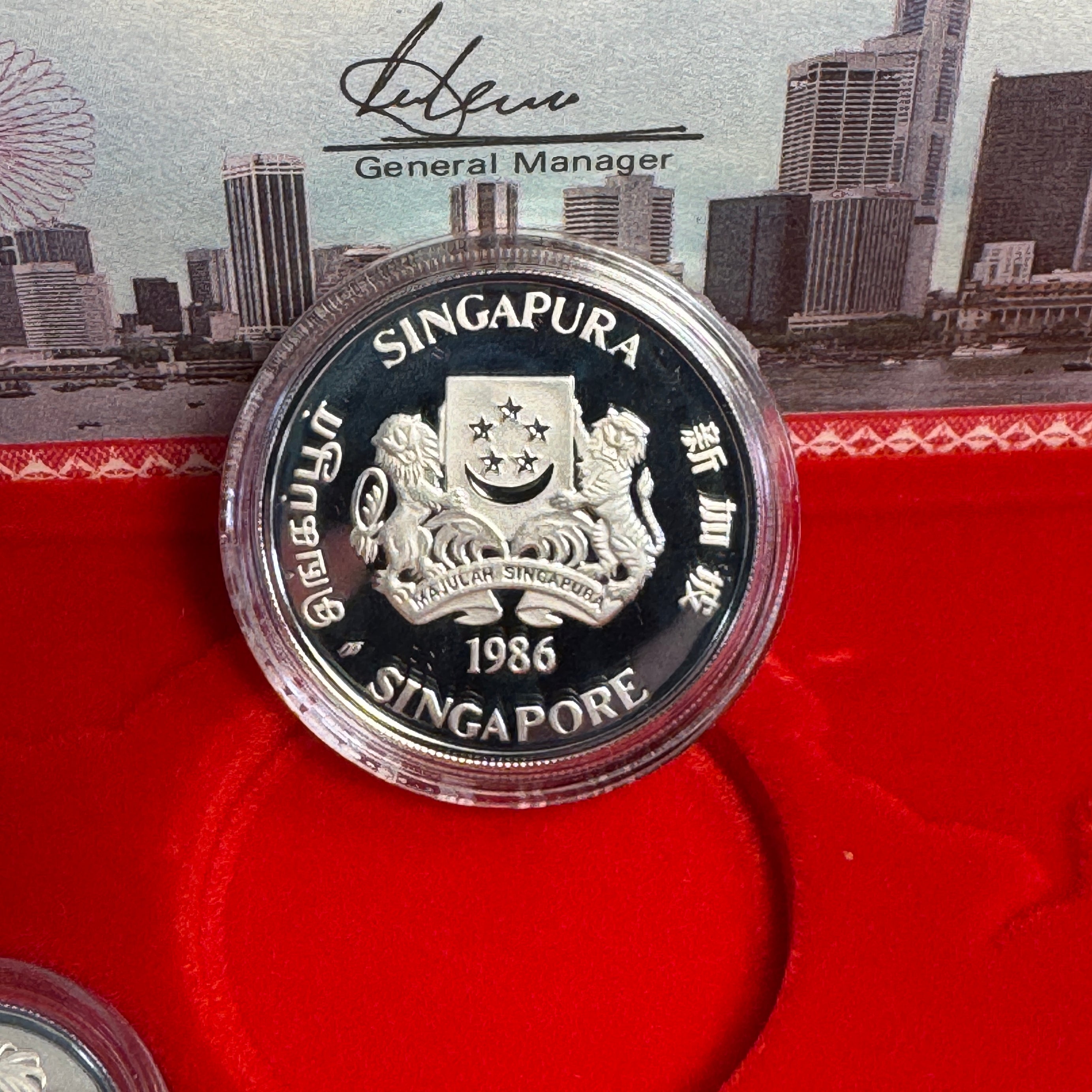 1986 Singapore Sterling 6-Coin Proof Set #12487