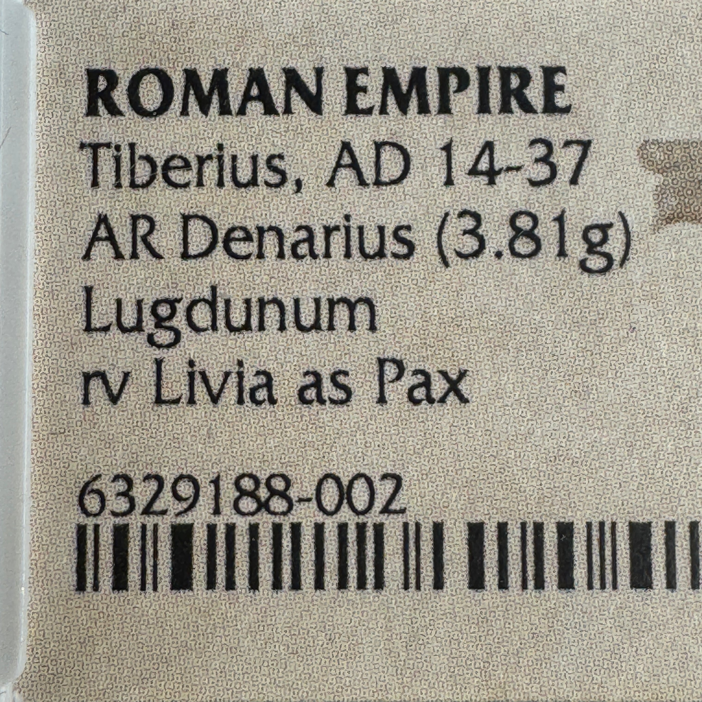 Tiberius “Tribute Penny” Roman Silver Denarius (14-37 AD), Livia as Pax, NGC Choice VF - 5/5 strike!