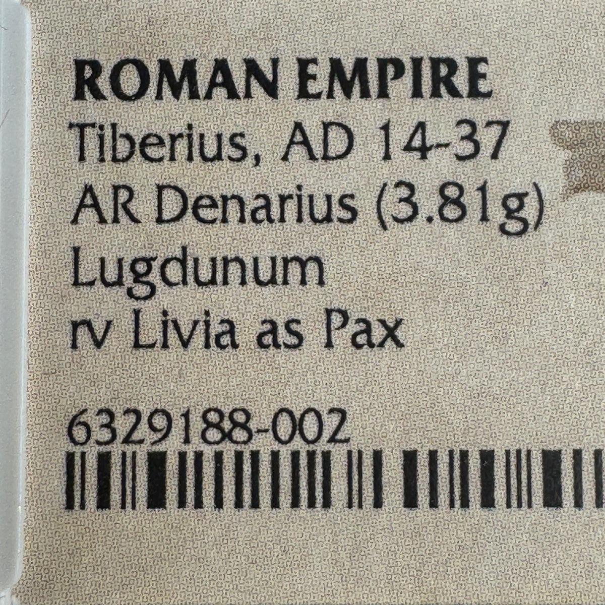 Tiberius “Tribute Penny” Roman Silver Denarius (14-37 AD), Livia as Pax, NGC Choice VF - 5/5 strike!