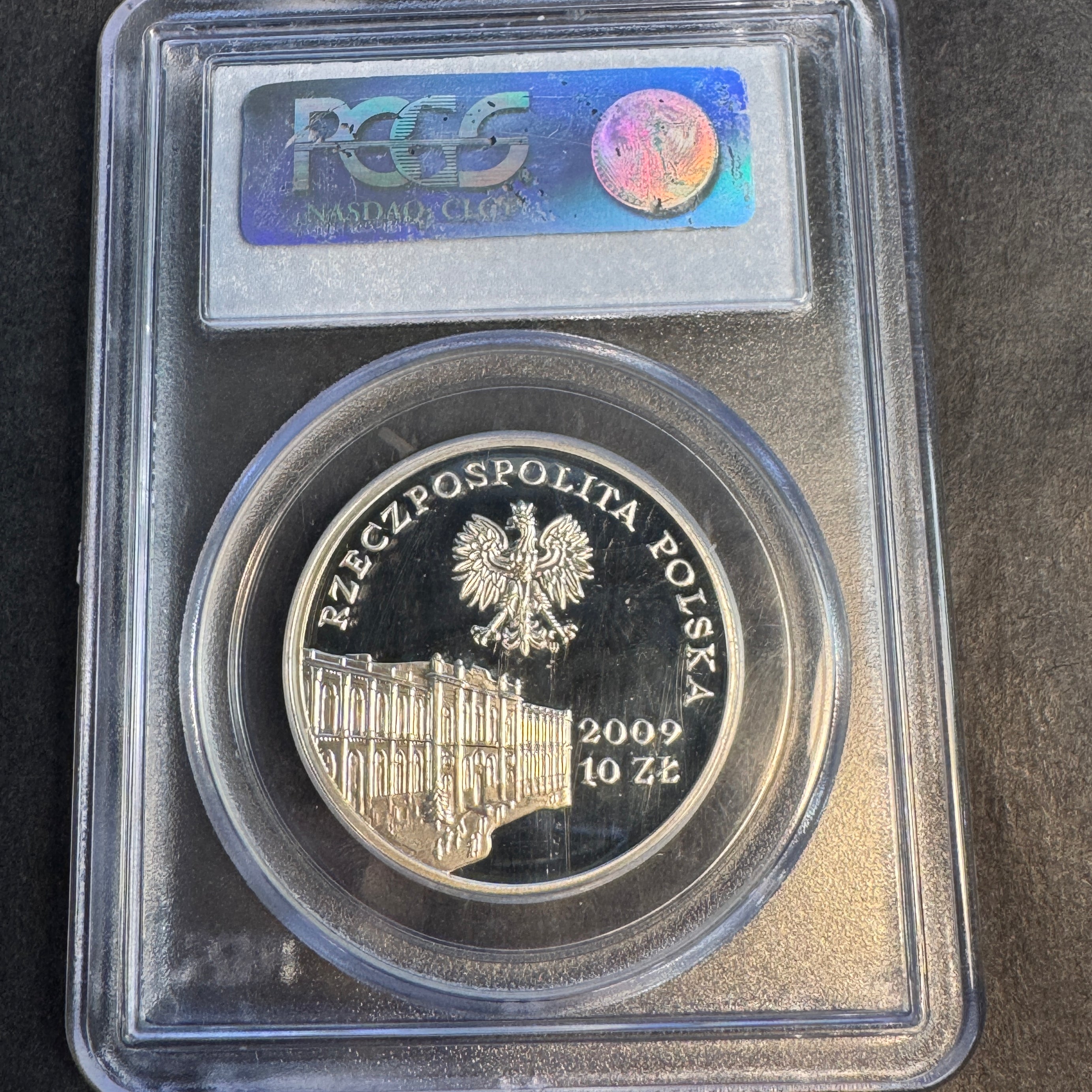 2009-MW Poland 10 Zlotych Proof, Central Banking Anniv., PCGS PR-69 DCAM, Top Pop 4/0