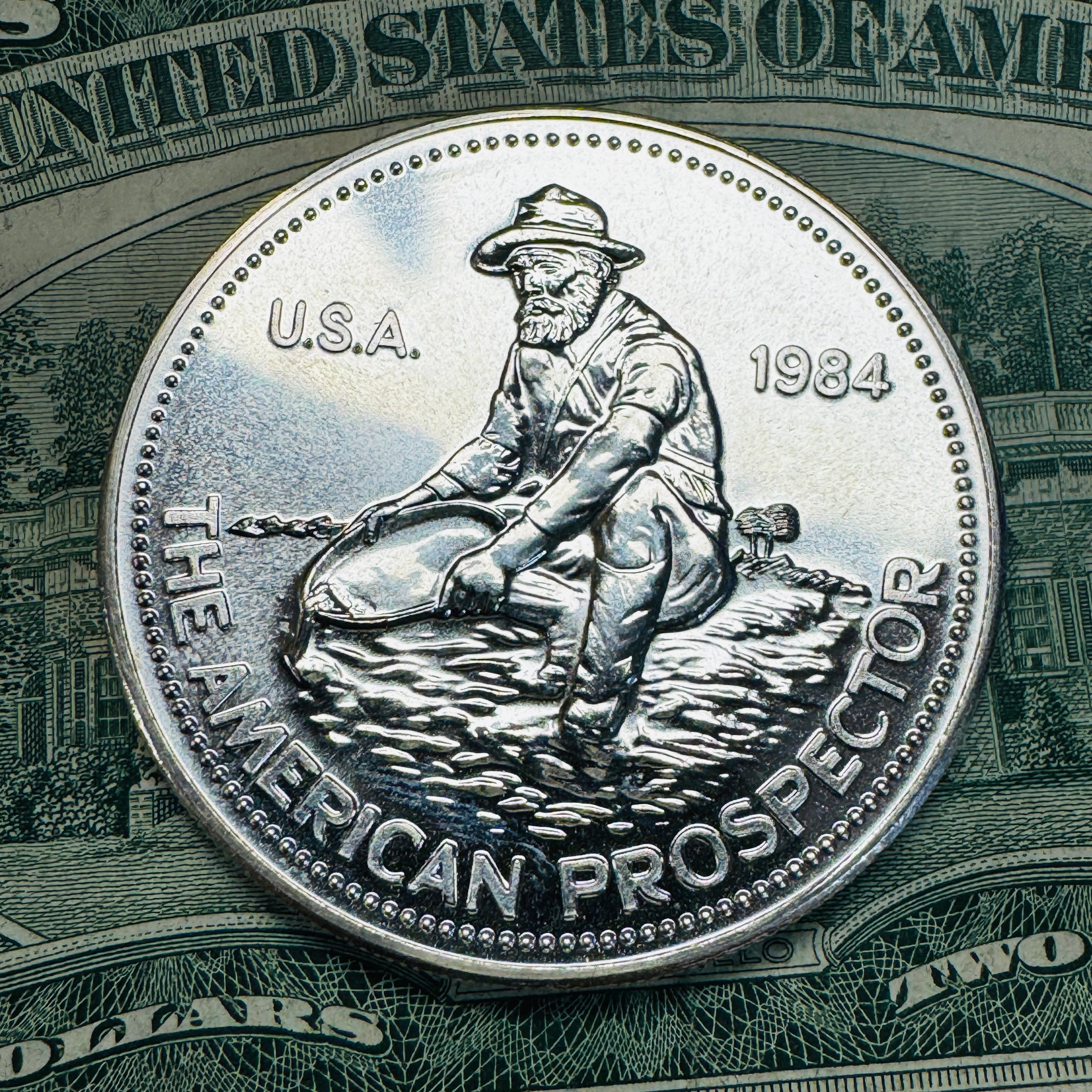 1984 Engelhard Prospector 1oz 999 Silver Round, Eagle Reverse - Classic!