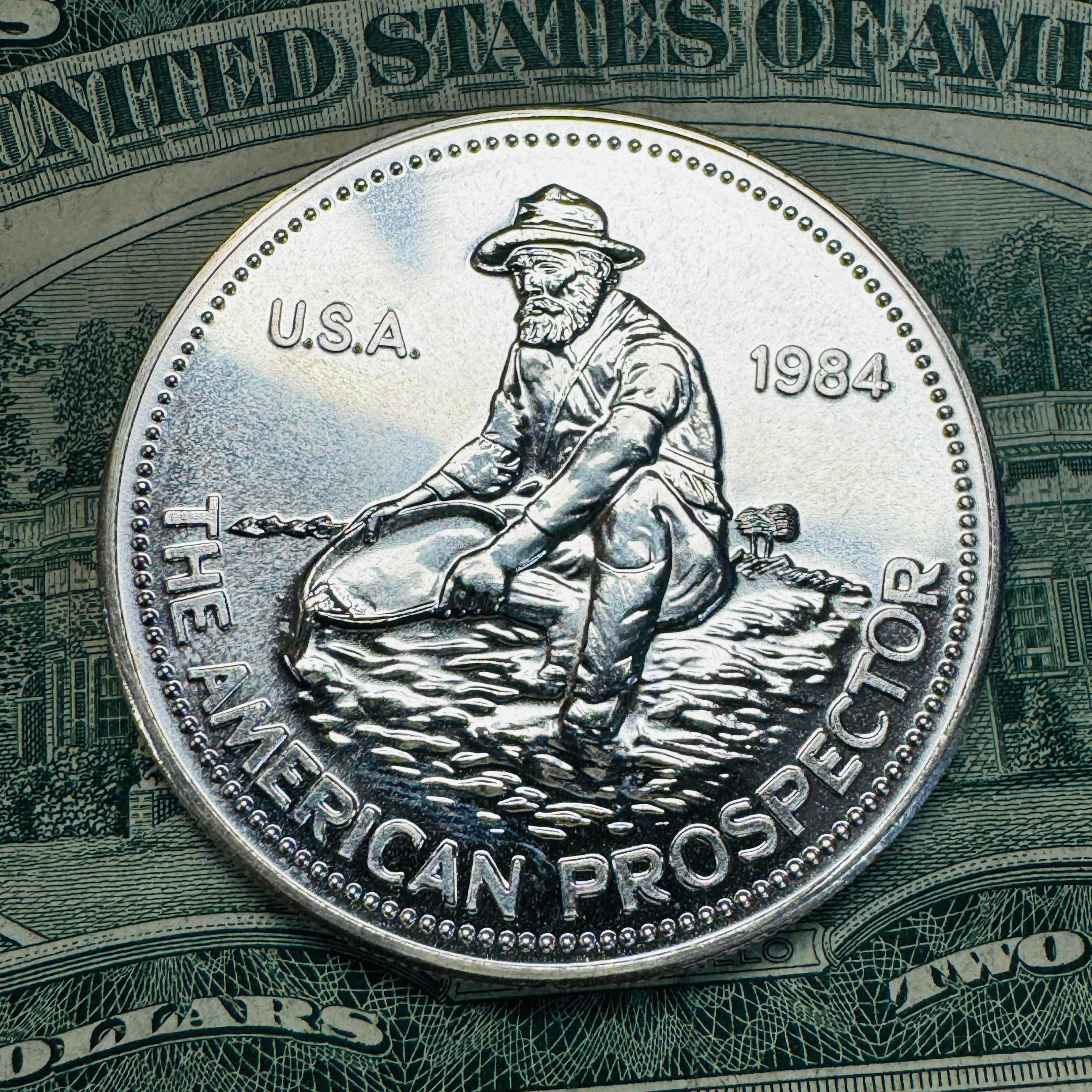 1984 Engelhard Prospector 1oz 999 Silver Round, Eagle Reverse - Classic!