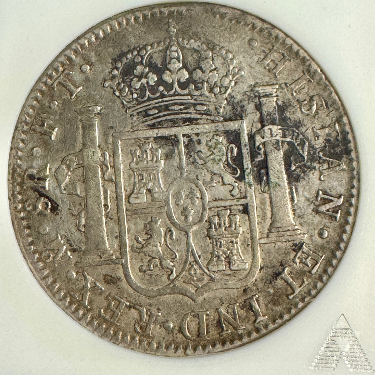 1802-Mo FT Mexico 8 Reales, Charles IV, Soapbox ANACS AU Details / Net XF-40