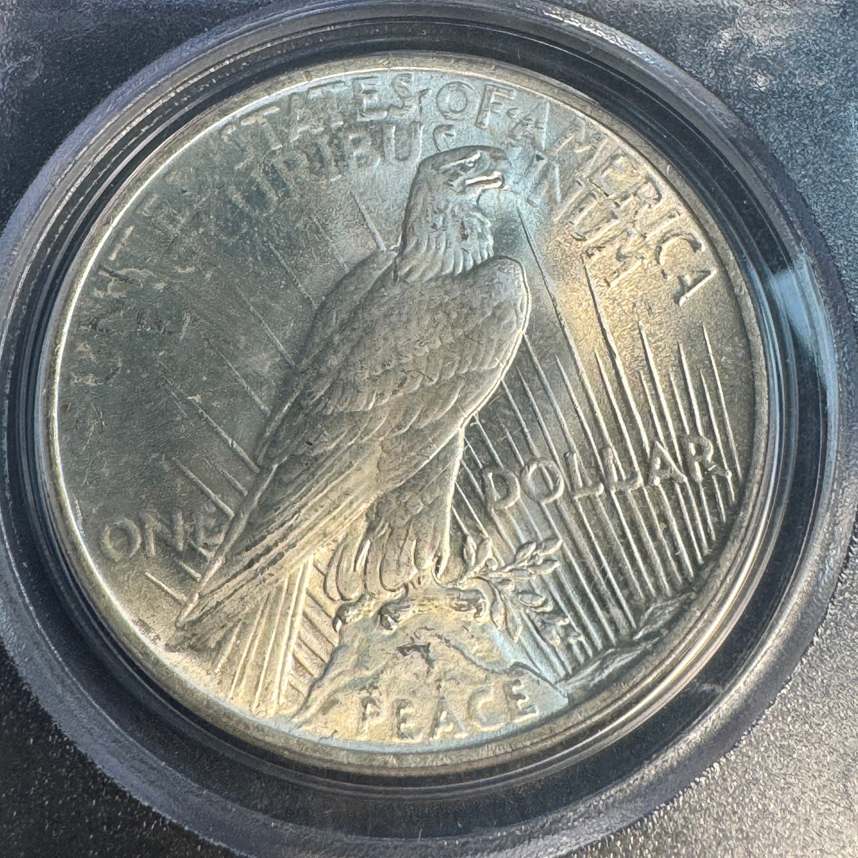 1922 (P) Peace Silver Dollar, “Old Green” PCGS MS-65