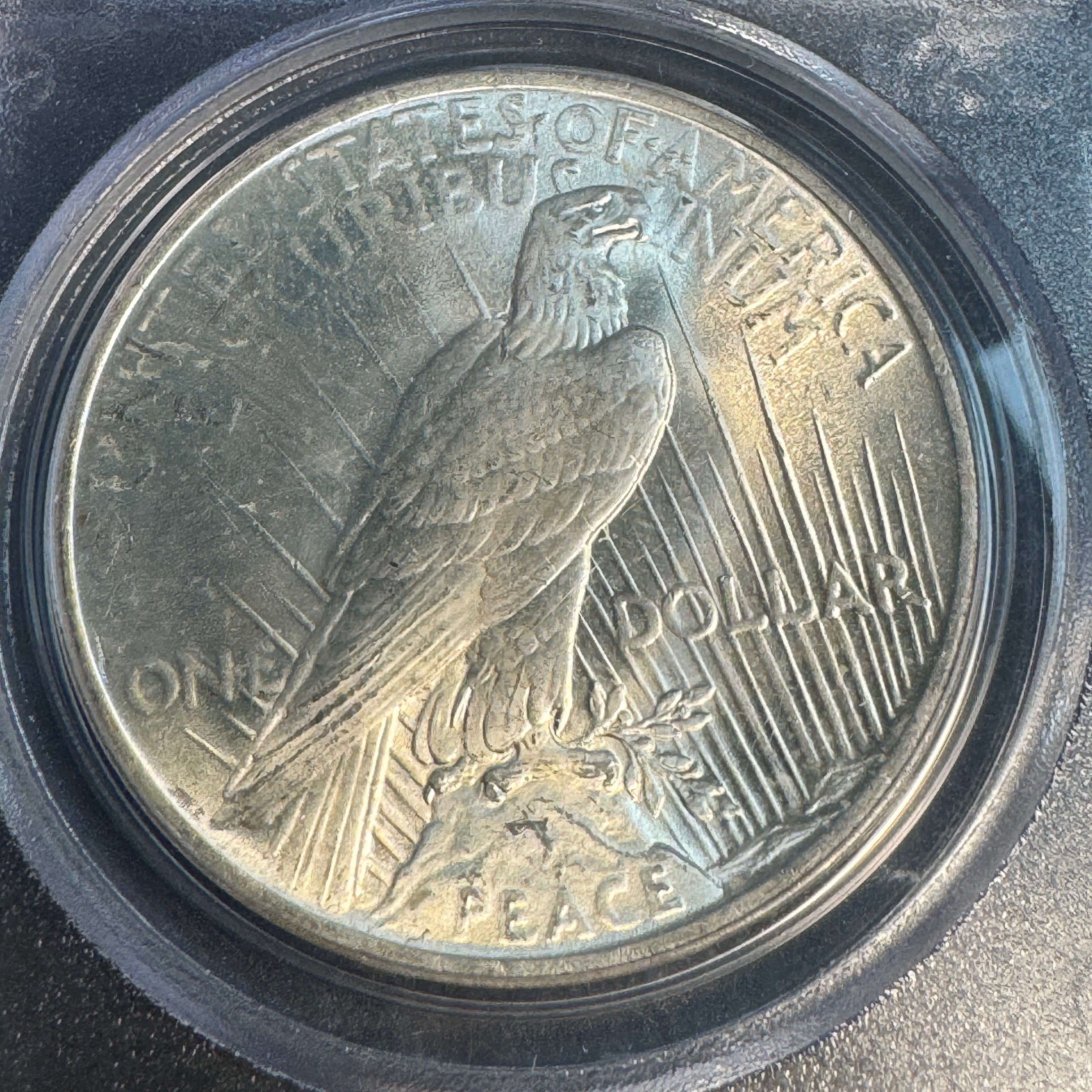 1922 (P) Peace Silver Dollar, “Old Green” PCGS MS-65