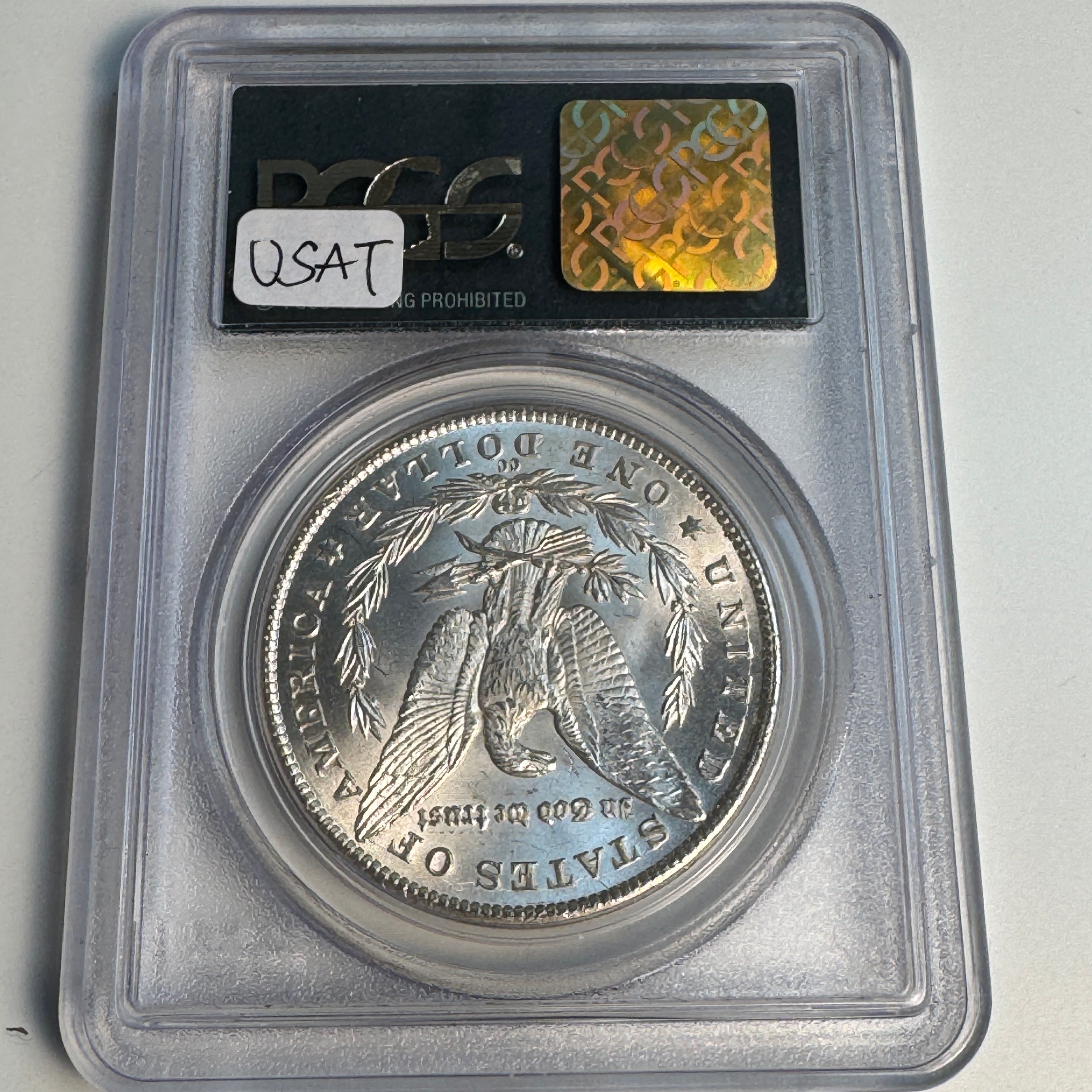 1881-CC Morgan Silver Dollar, OGH PCGS MS-61