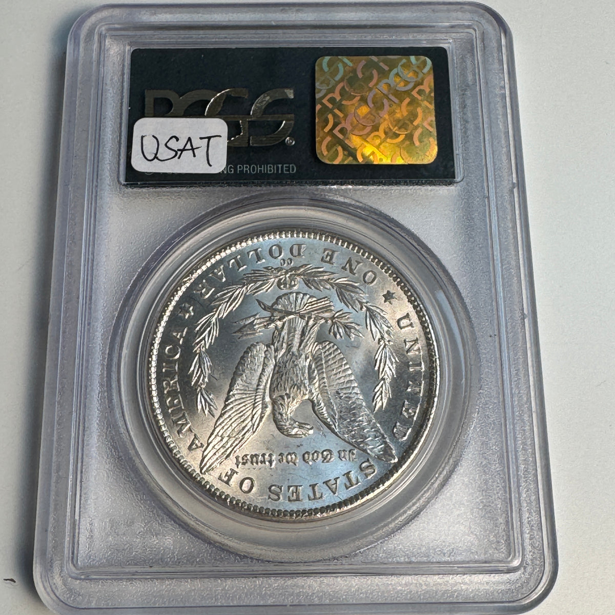 1881-CC Morgan Silver Dollar, OGH PCGS MS-61