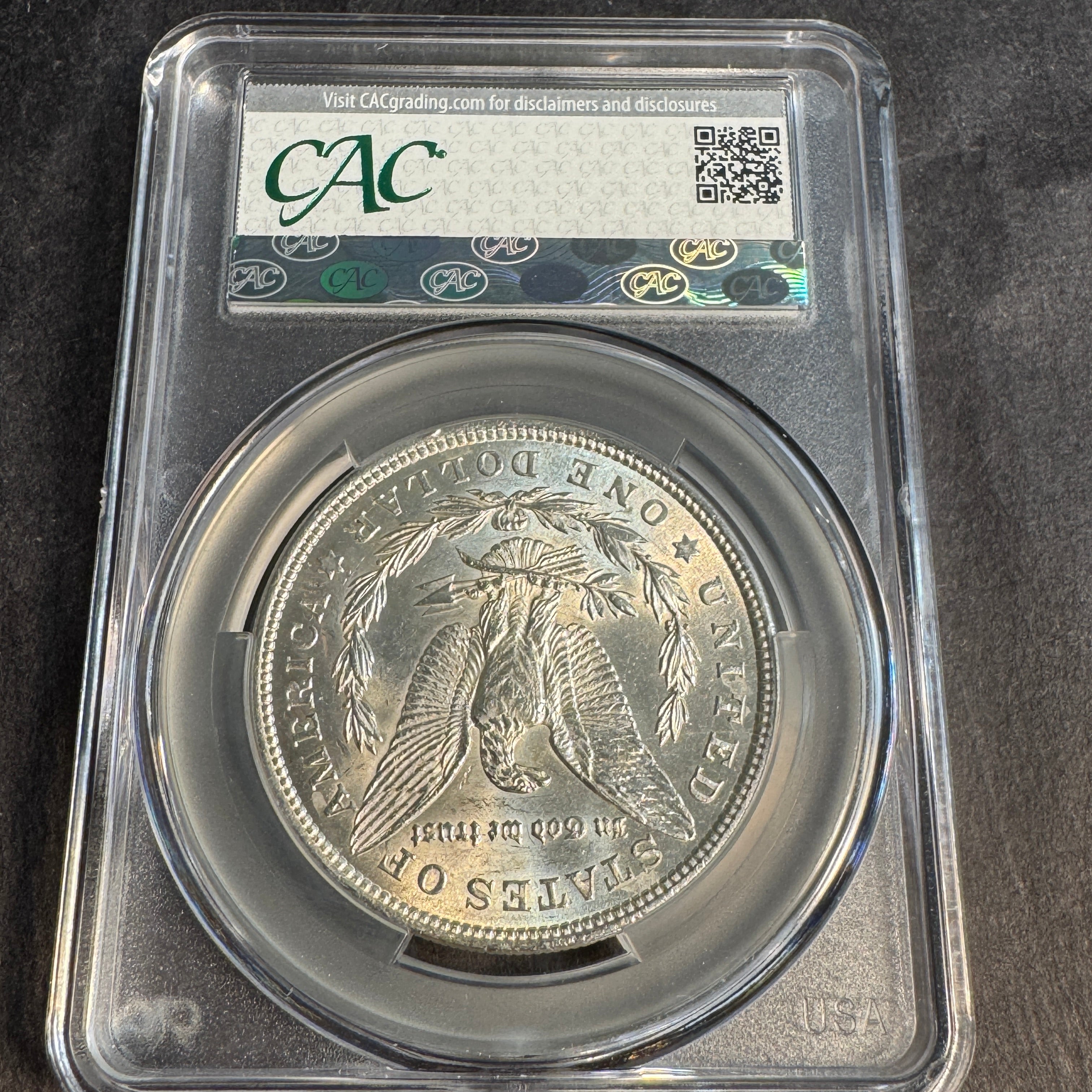 1921 (P) Morgan Silver Dollar, CAC AU-58