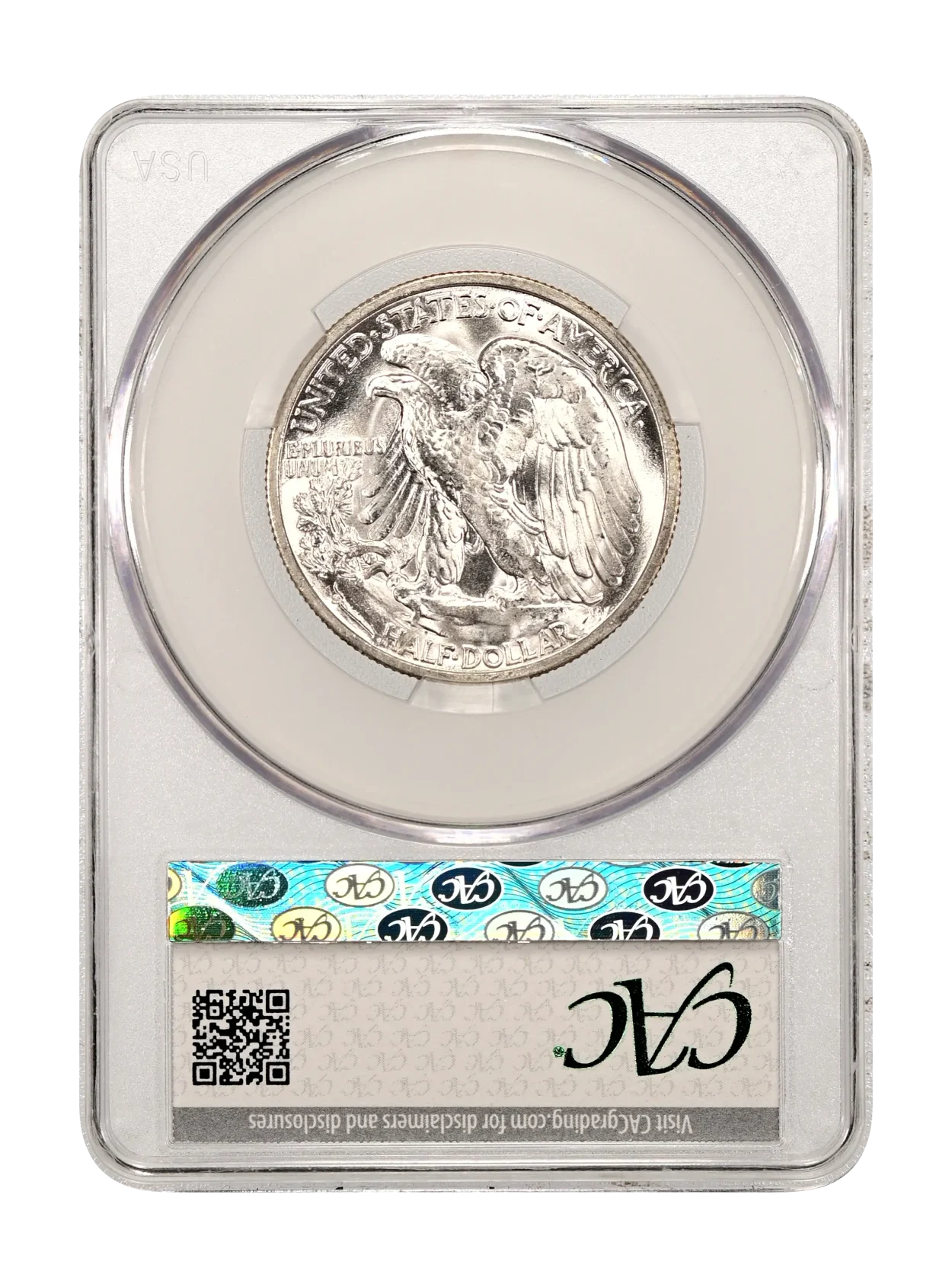 1945-S Walking Liberty US 50c Silver, CAC MS-63