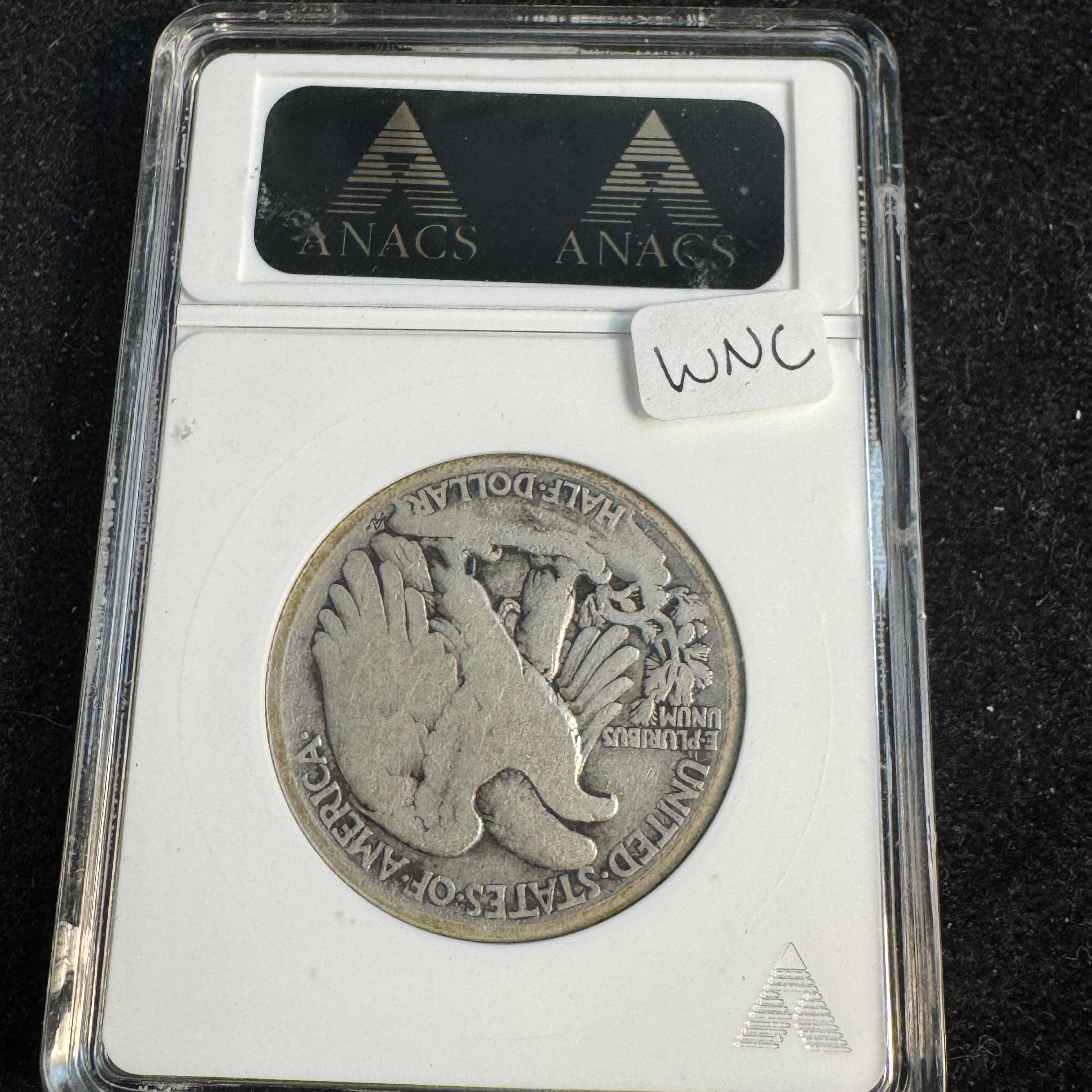 1916-S Walking Liberty Half Dollar 50c, Obverse Mintmark, Soapbox ANACS G-6