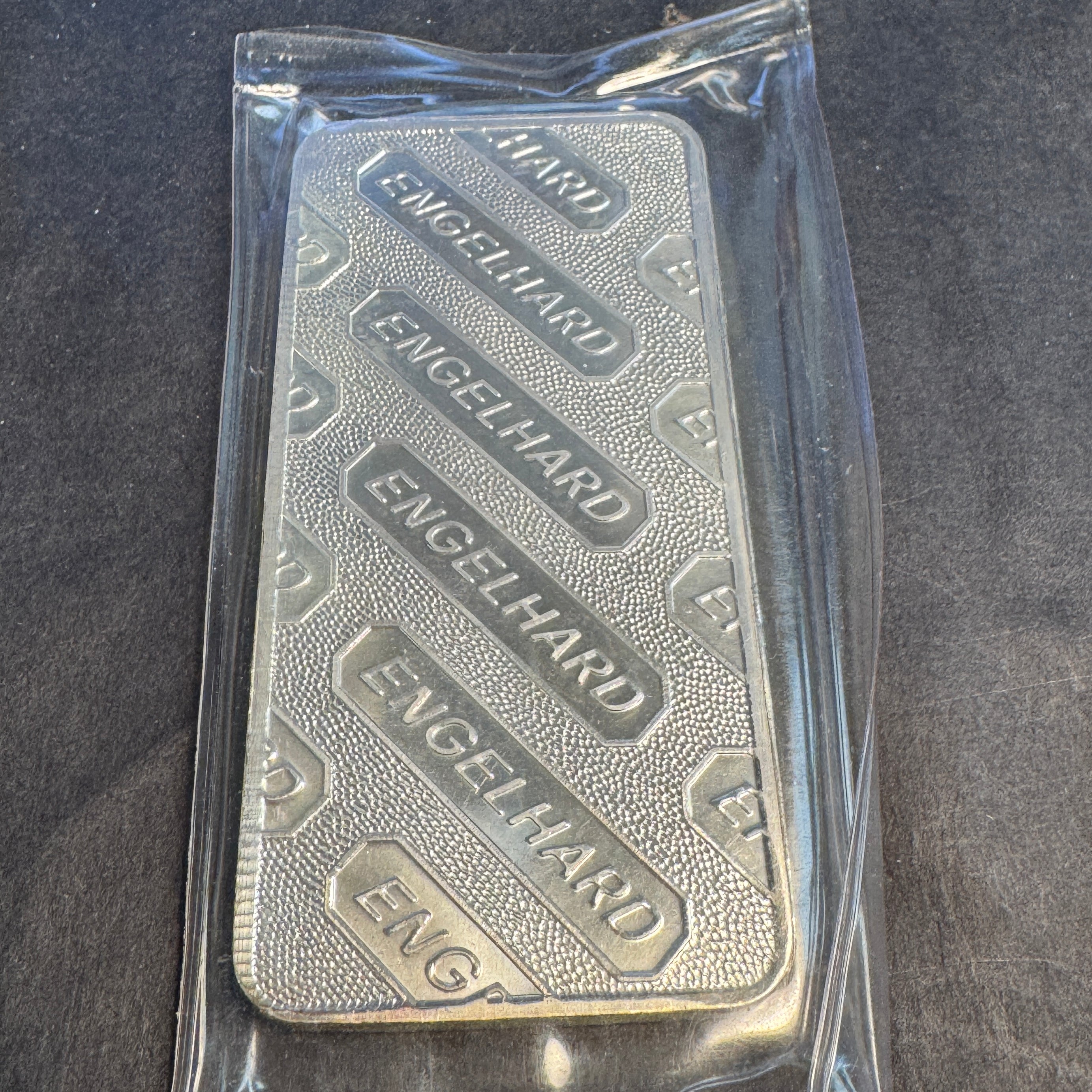 Engelhard vintage 10oz 999+ Silver C-Series, E Logo & Pebbleback
