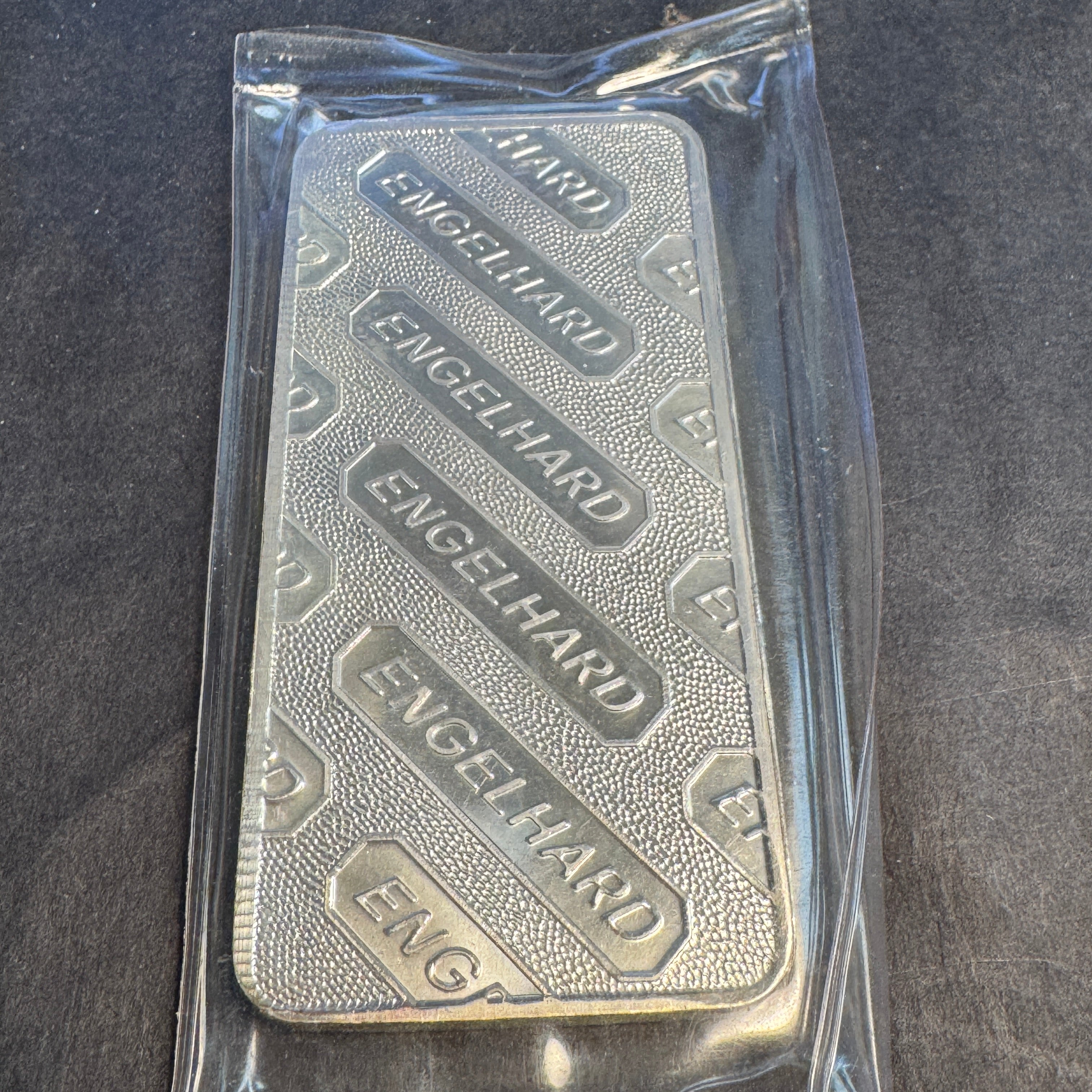 Engelhard vintage 10oz 999+ Silver C-Series, E Logo & Pebbleback