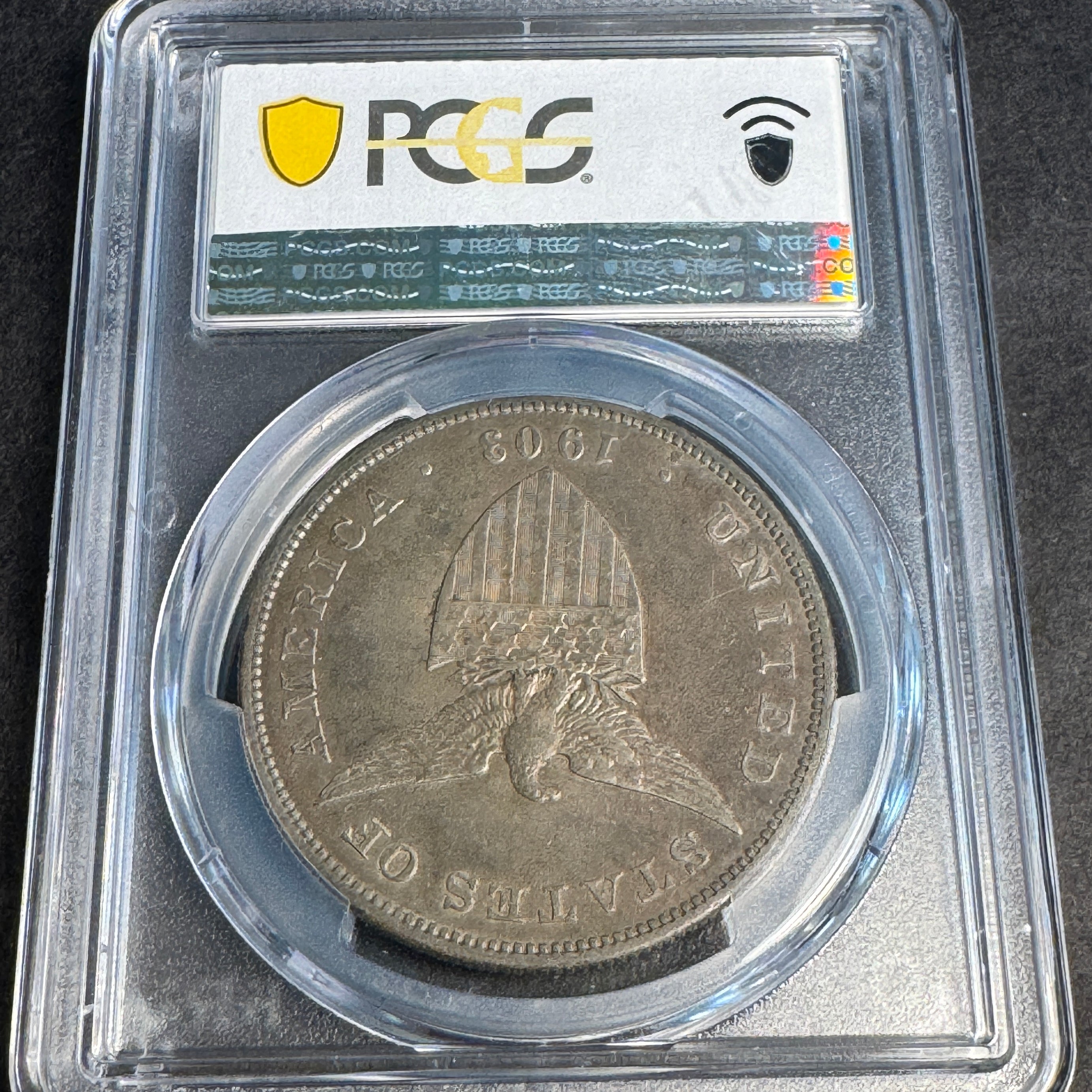 1903-S US Philippines Peso AR, PCGS AU-53 🇺🇸🇵🇭