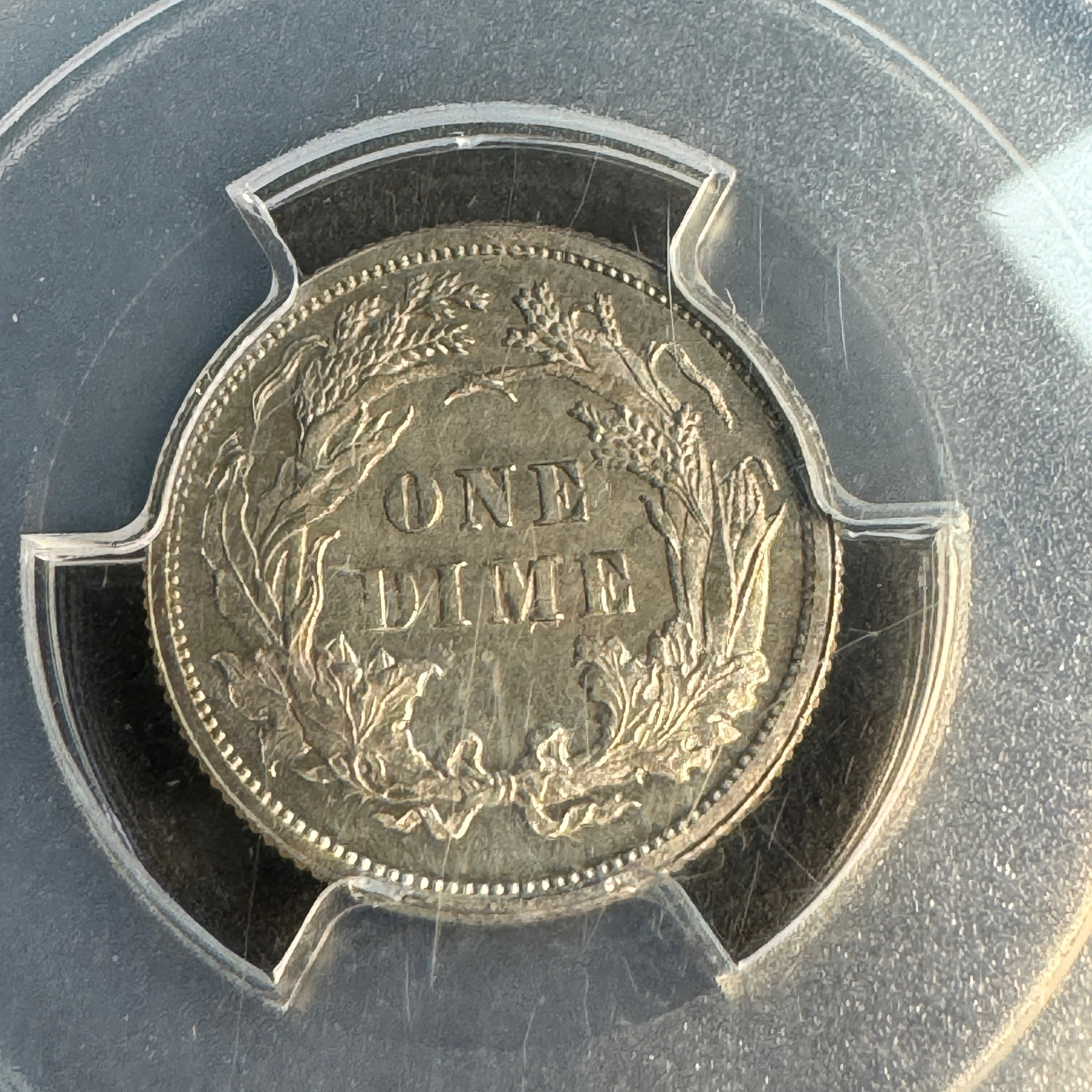 1882 Seated Liberty Dime US 10c Proof, PCGS PR-62