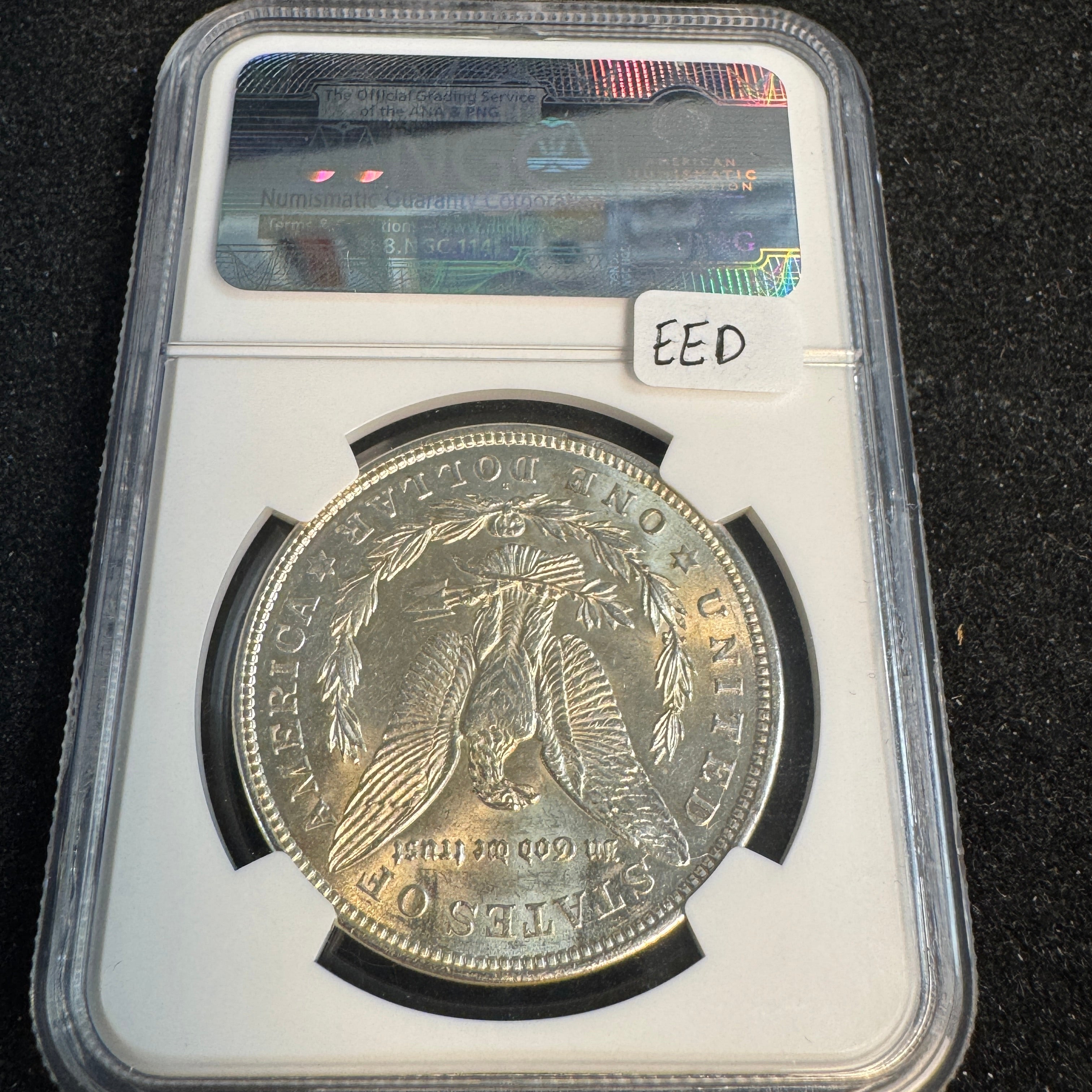 1921-D Morgan Silver Dollar, NGC MS-63
