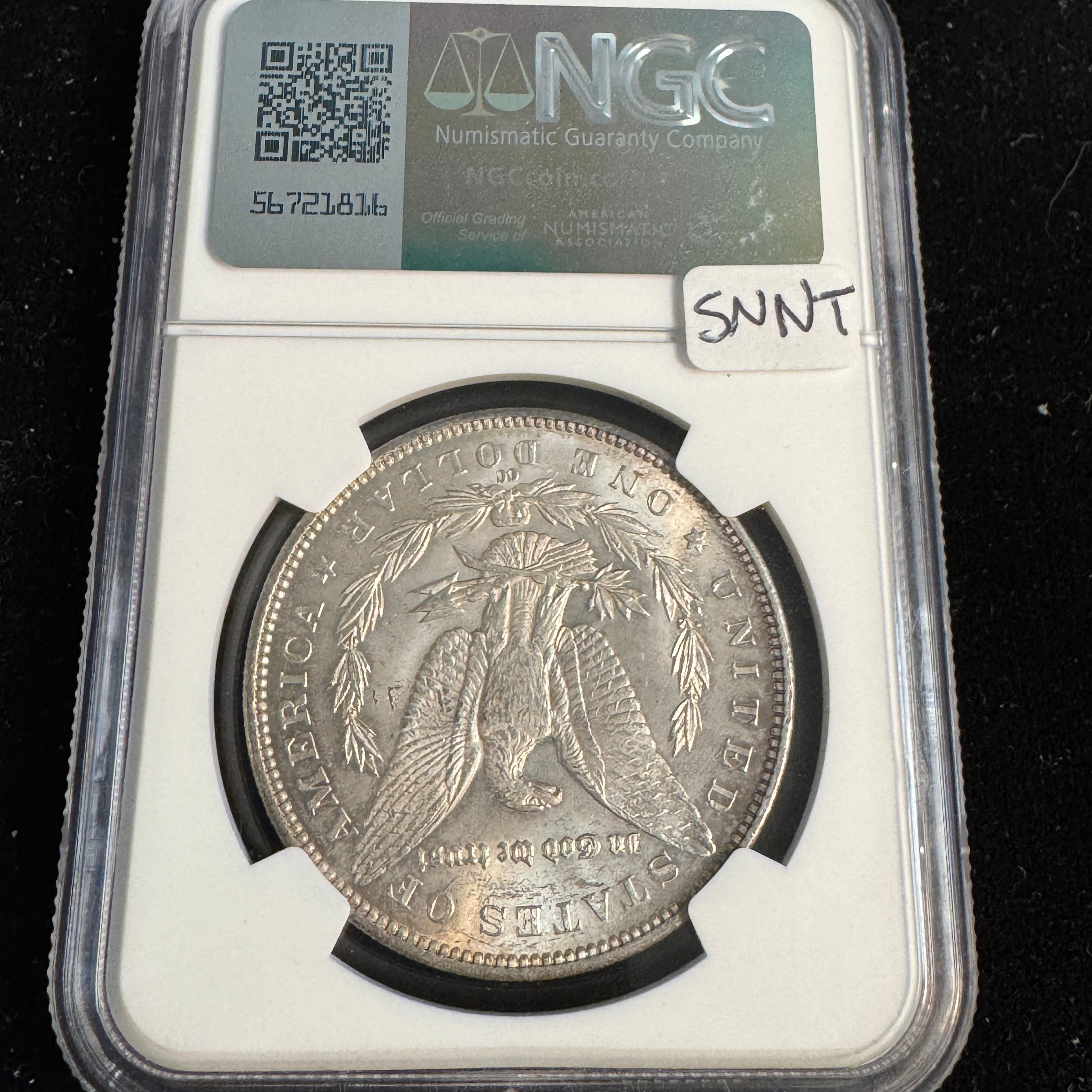 1891-CC Morgan Silver Dollar, NGC MS-62