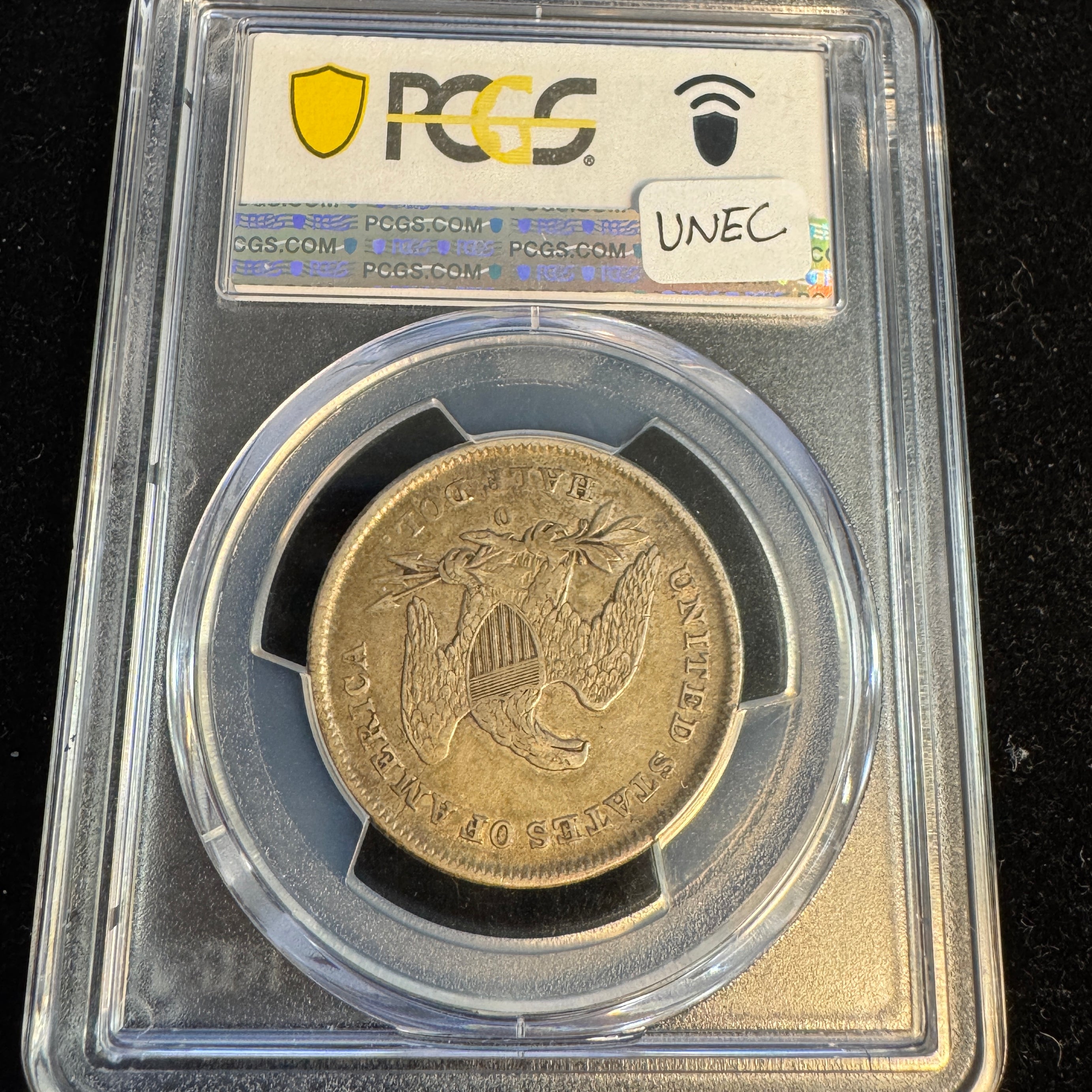 1841-O Seated Liberty Half Dollar 50c, PCGS XF-40 Green CAC