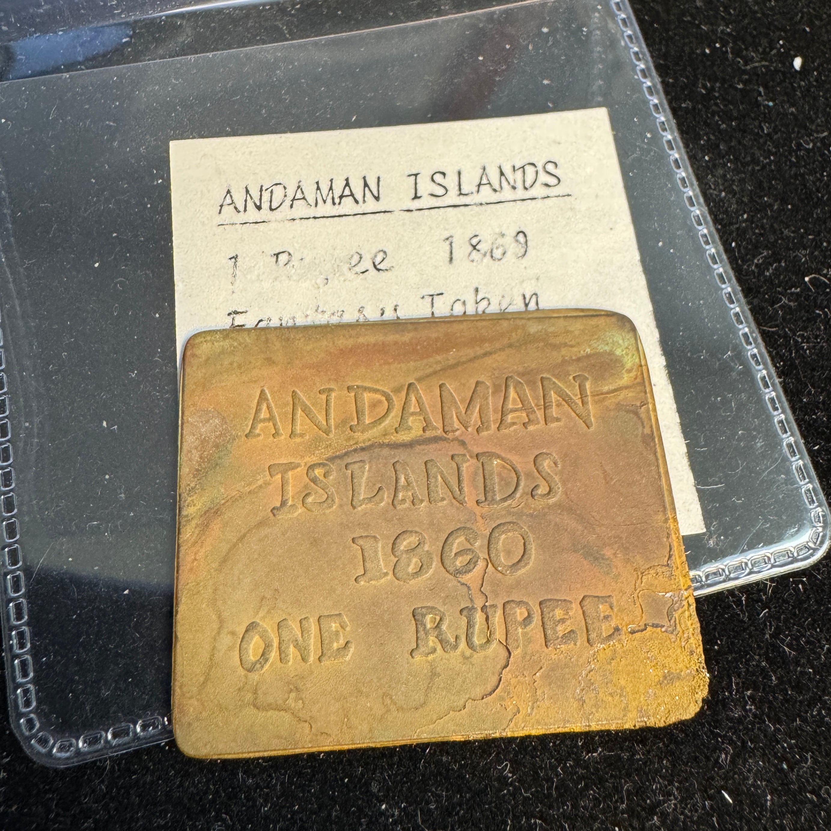Andaman Islands 1860 One Rupee Fantasy Token, X#1