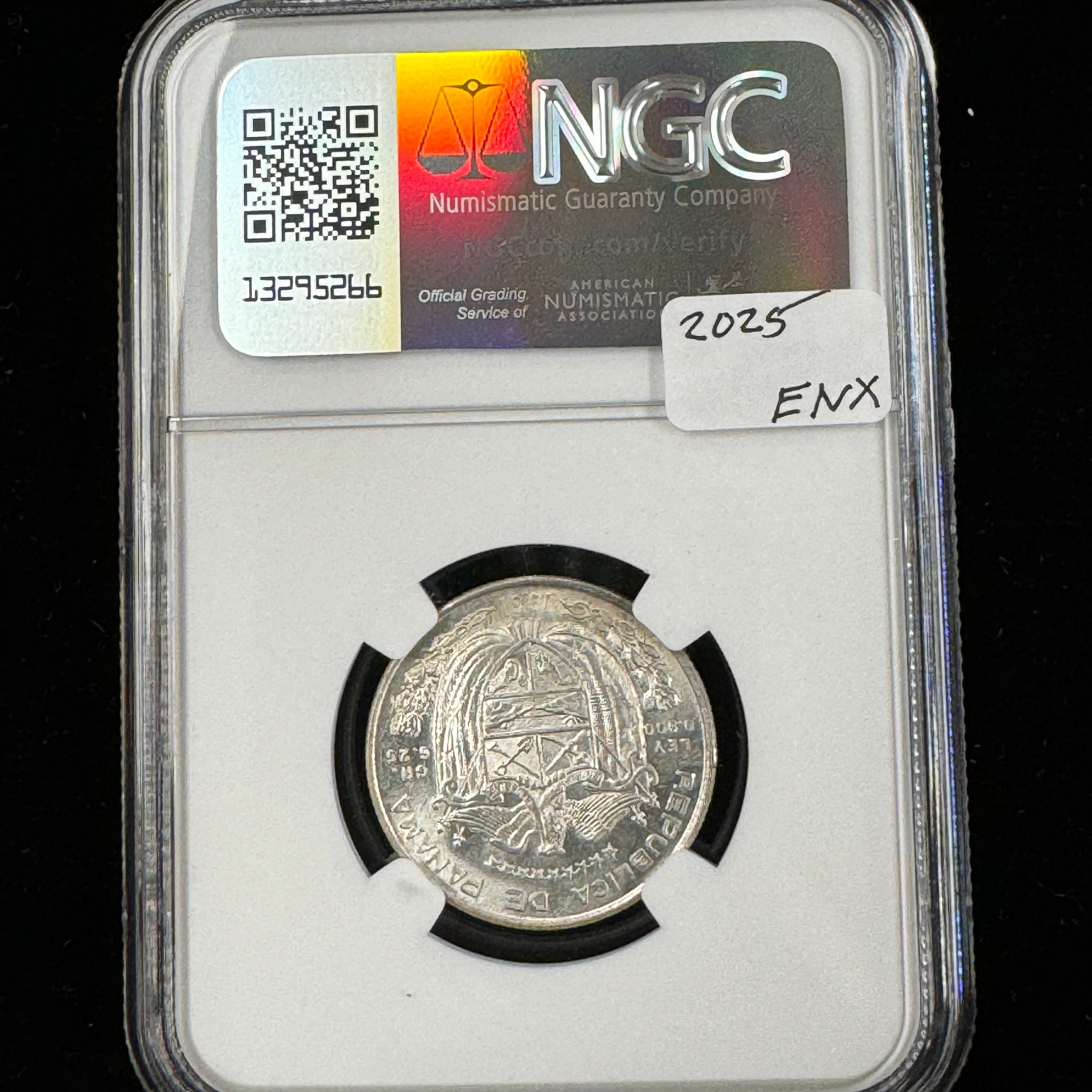 1961 (Mo) Panama AR 1/4 Balboa, NGC MS-65 🇵🇦