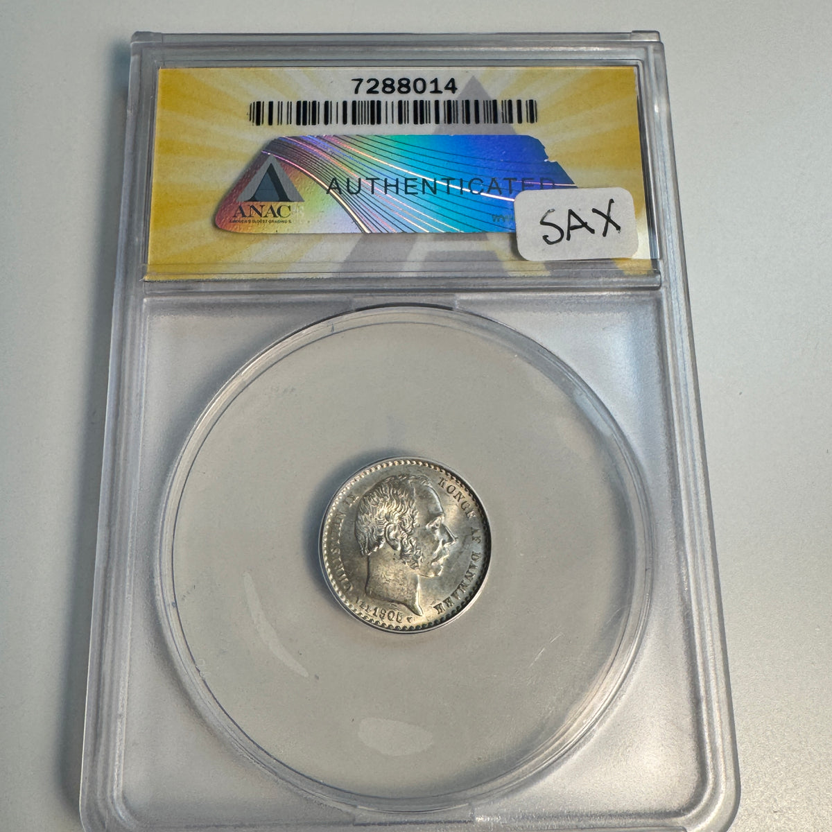 1905 Denmark 25 Ore, KM-796.2, ANACS MS-63 (60 CV=150!)
