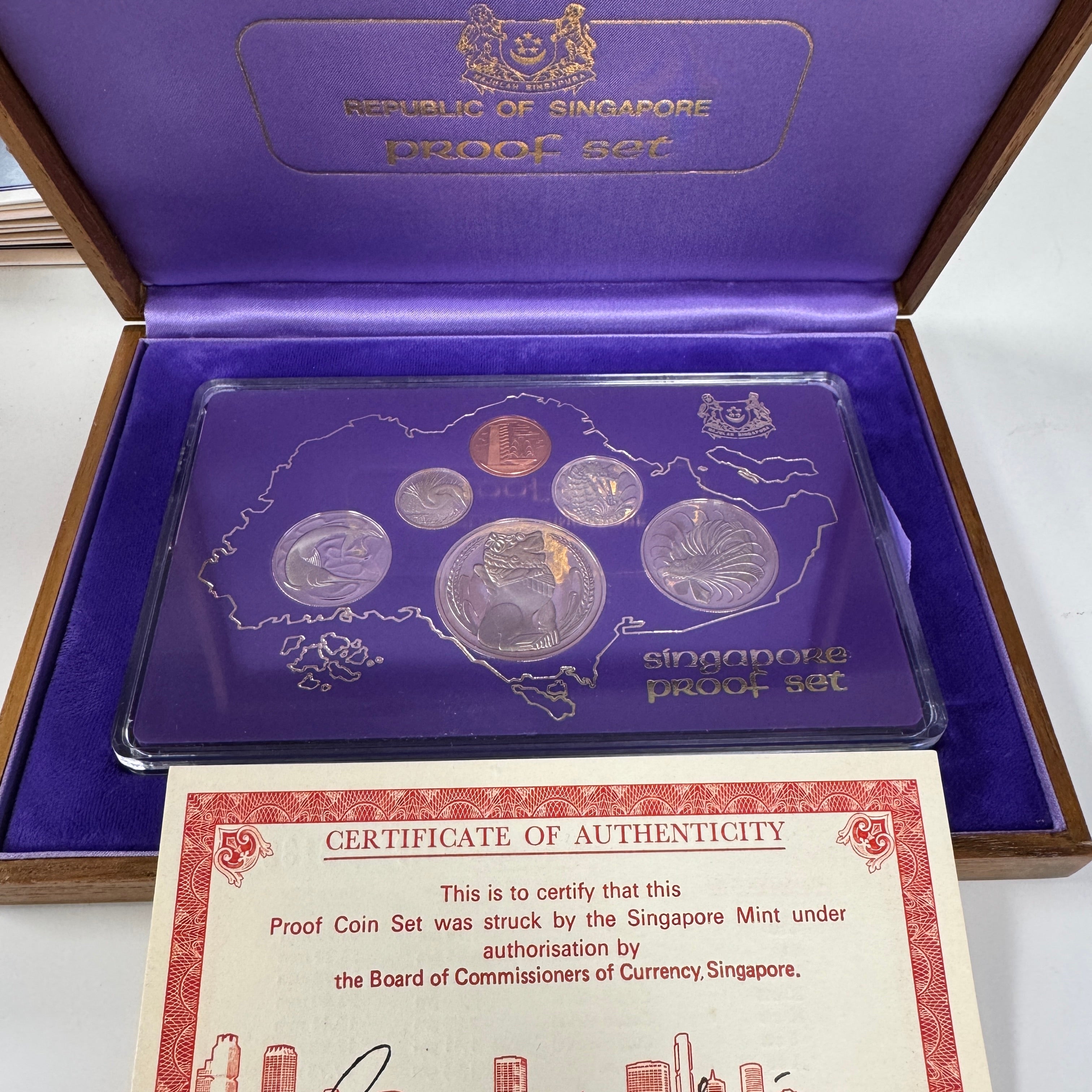 1978 6-Coin Republic of Singapore Presentation Proof Set #2543 🇸🇬