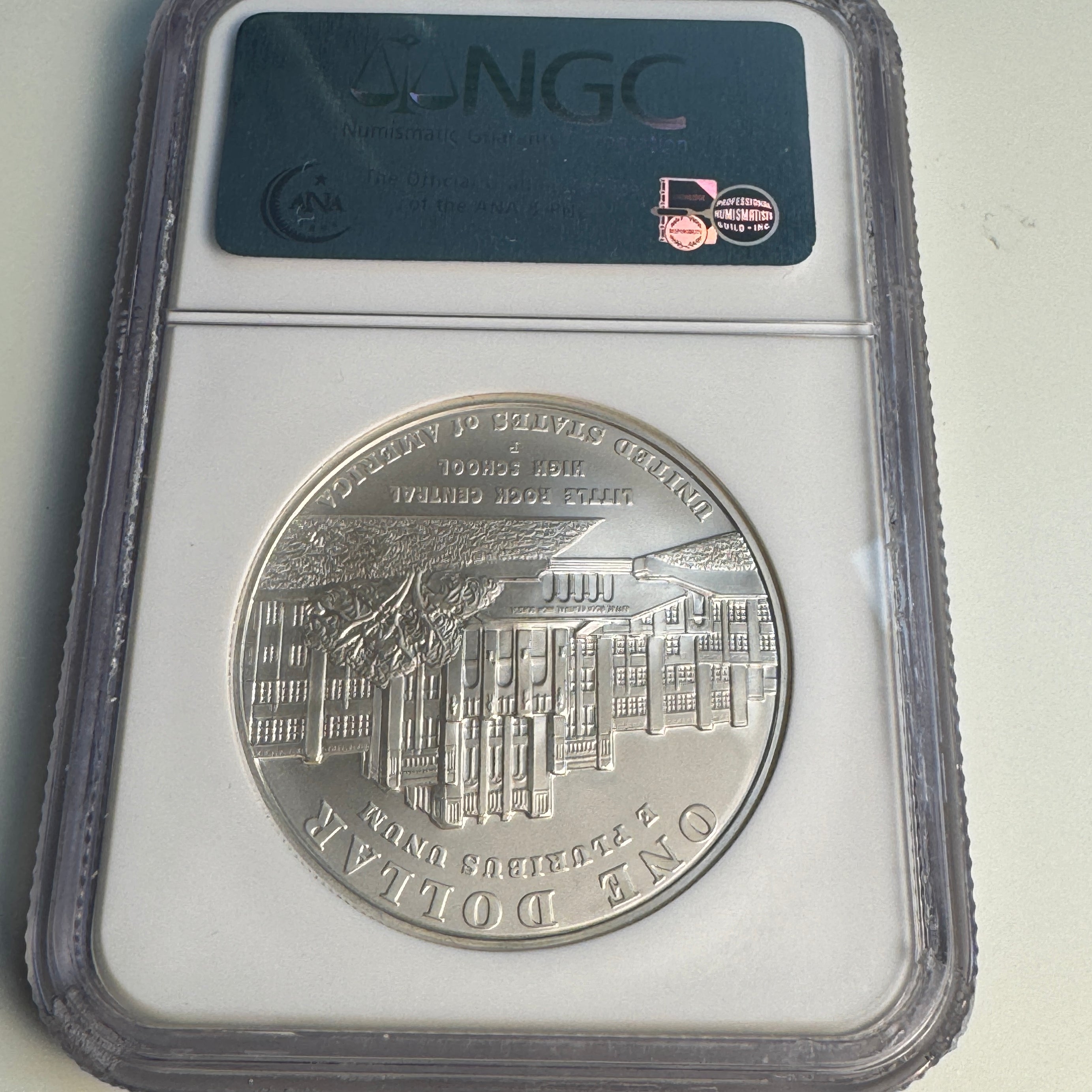 2007 P Little Rock Desegregation  Silver Dollar $1, NGC MS-70 💎
