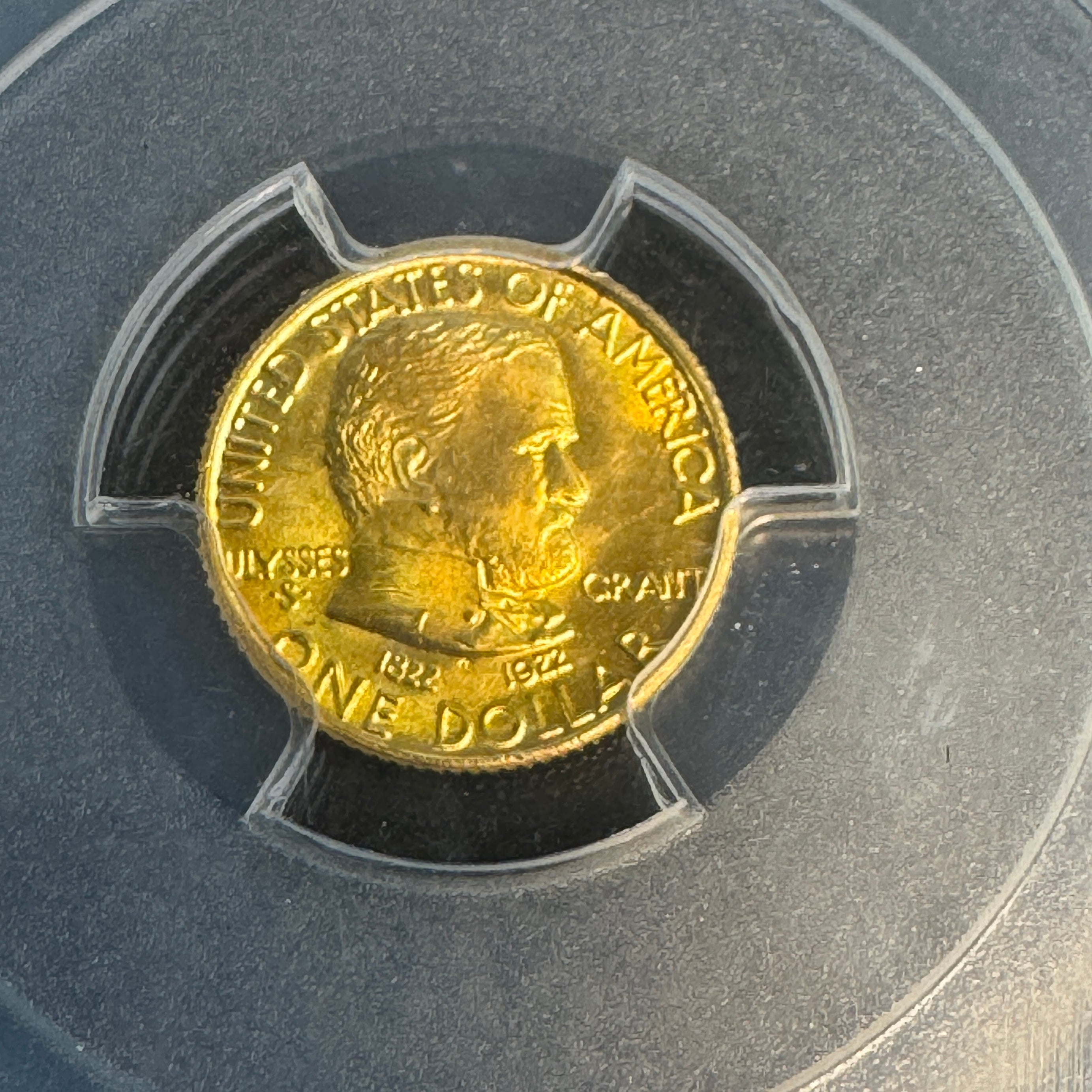 1922 Grant Commemorative Gold $1, No Star, PCGS MS-67 Green CAC Approved