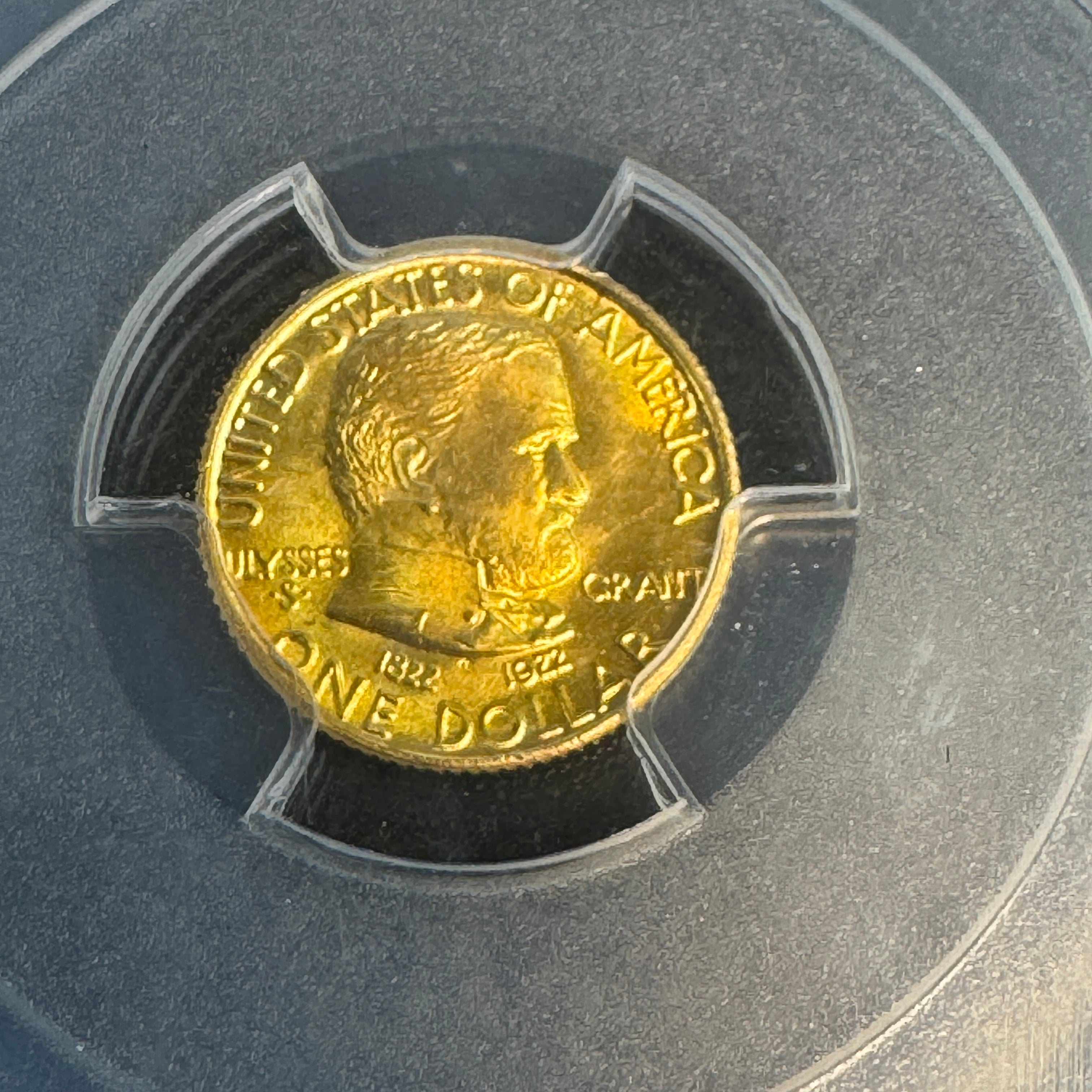 1922 Grant Commemorative Gold $1, No Star, PCGS MS-67 Green CAC Approved