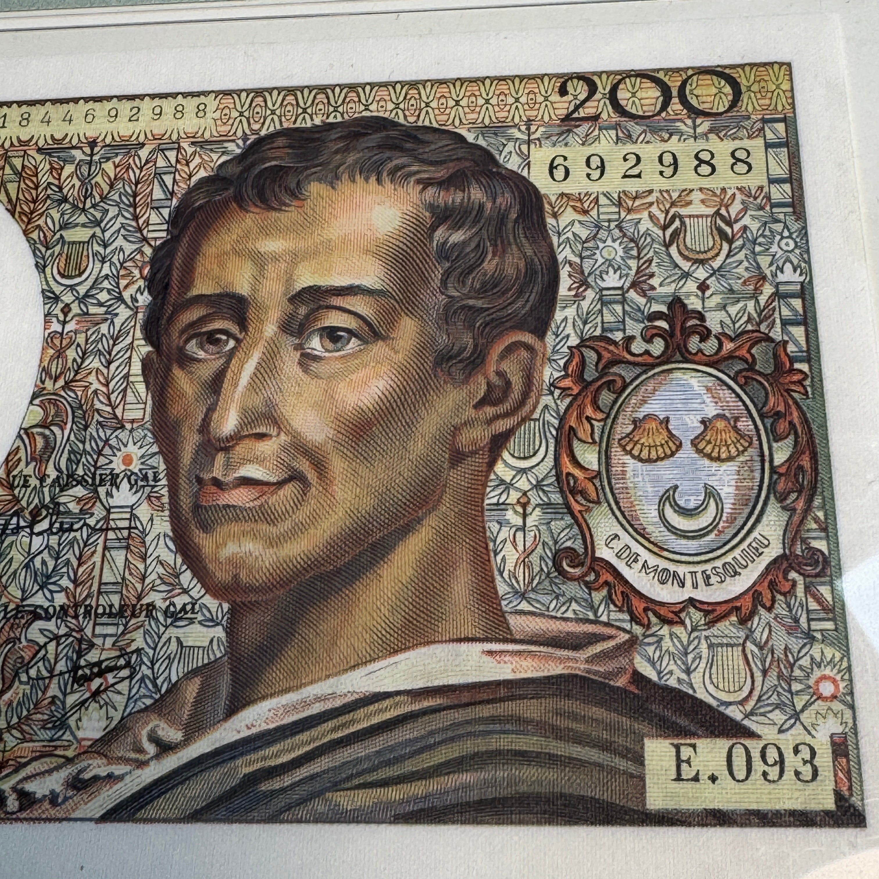 1990 France 200 Francs, Montequieu, P#155d, PMG Gem UNC 66 EPQ