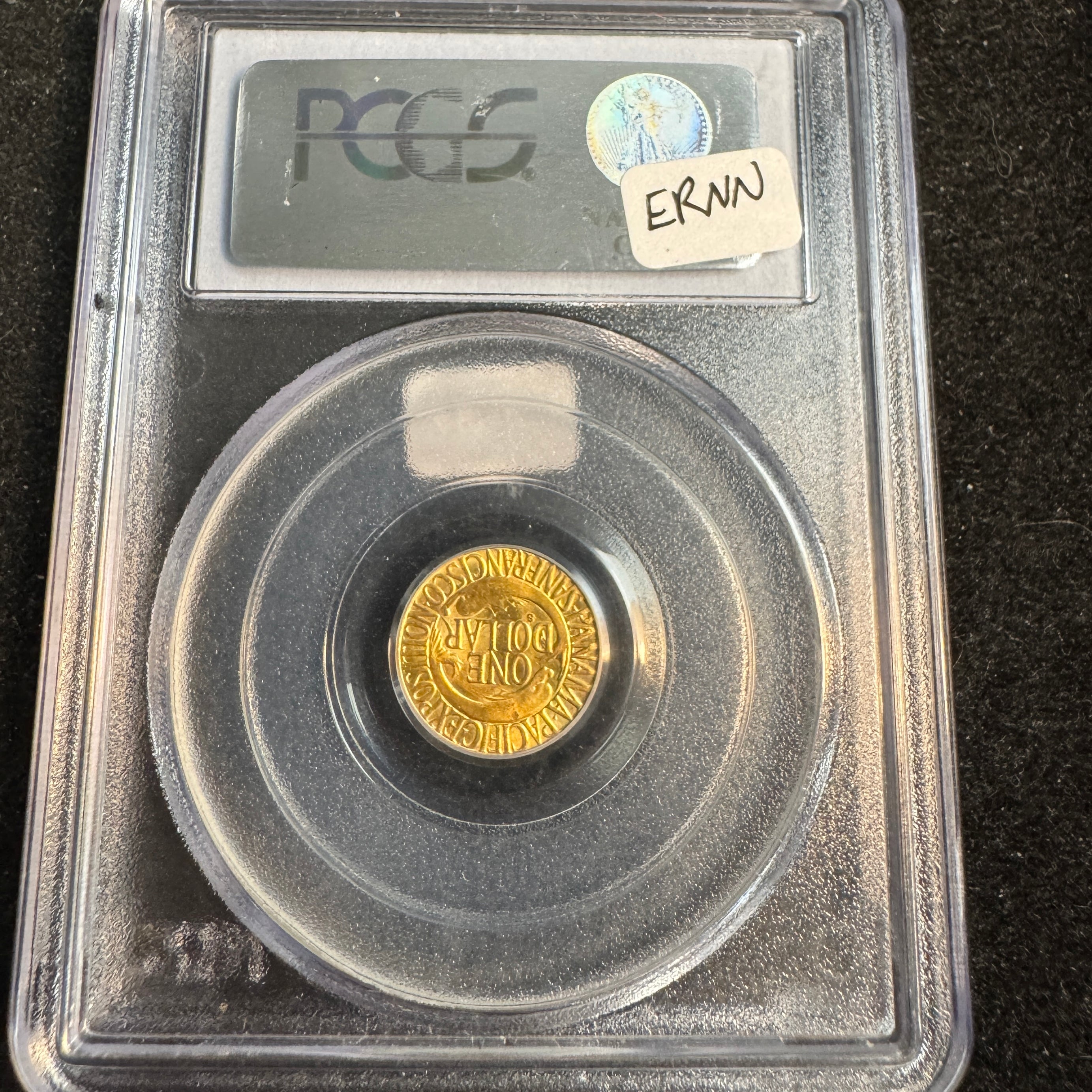 1915-S Panama-Pacific Expo $1 Gold Dollar, PCGS MS-65 Green CAC