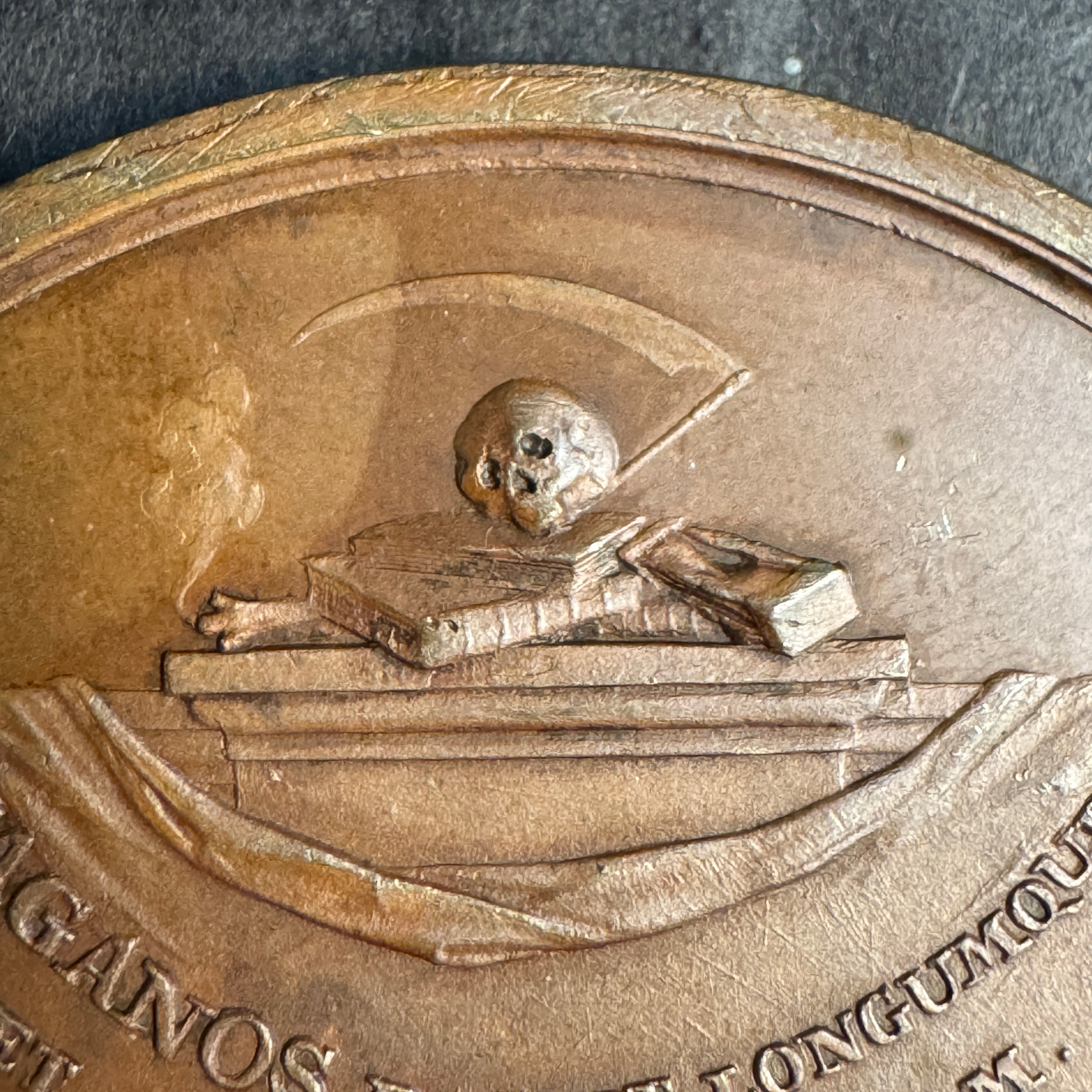 1774 United Netherlands 55mm AE Medal, Death Year of Elandus van Staveren b.1703 (Reformed Theologian at The Hague)