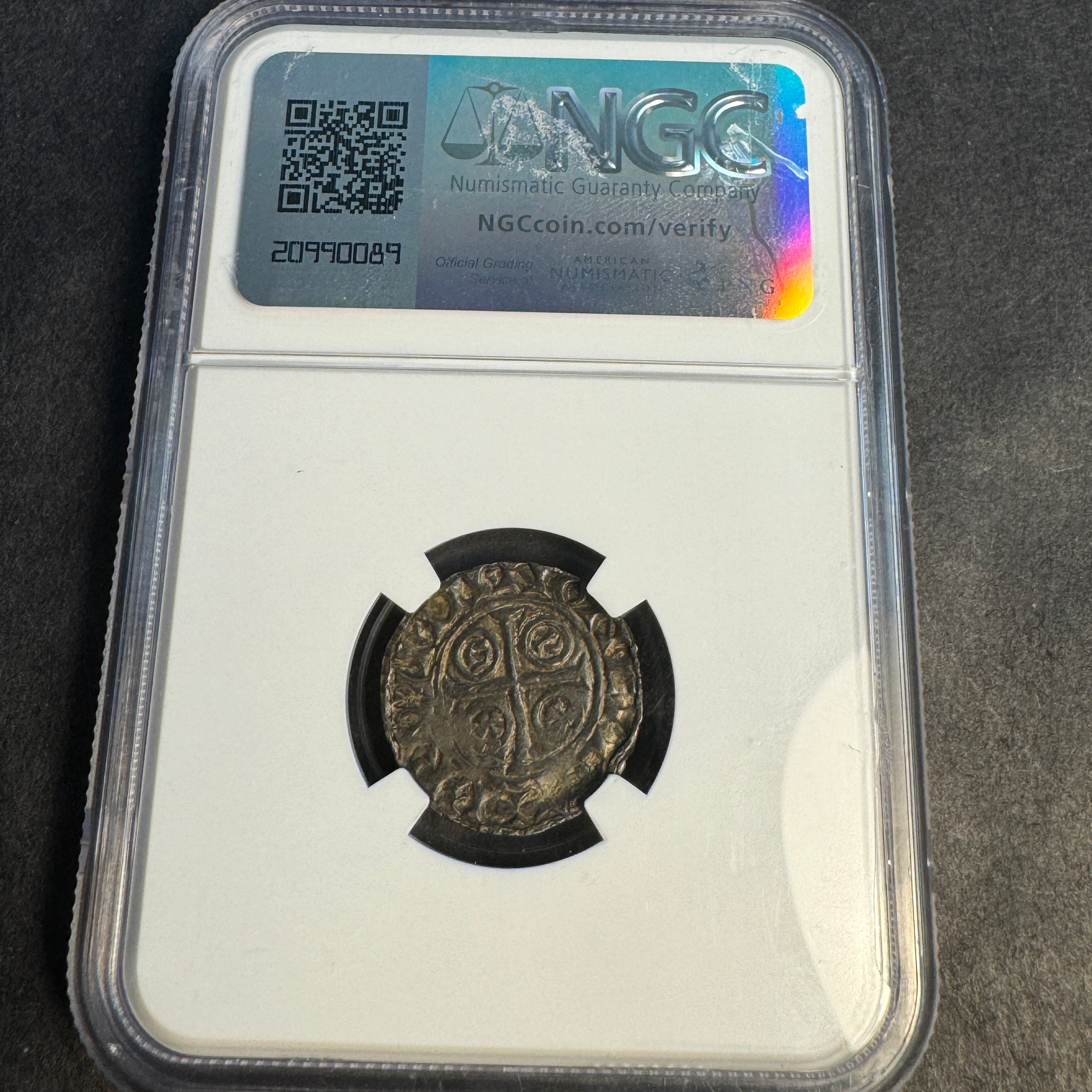 (1066-87) William I “the Conqueror” England AR Penny, Sp#1257, NGC XF-45 🏴󠁧󠁢󠁥󠁮󠁧󠁿