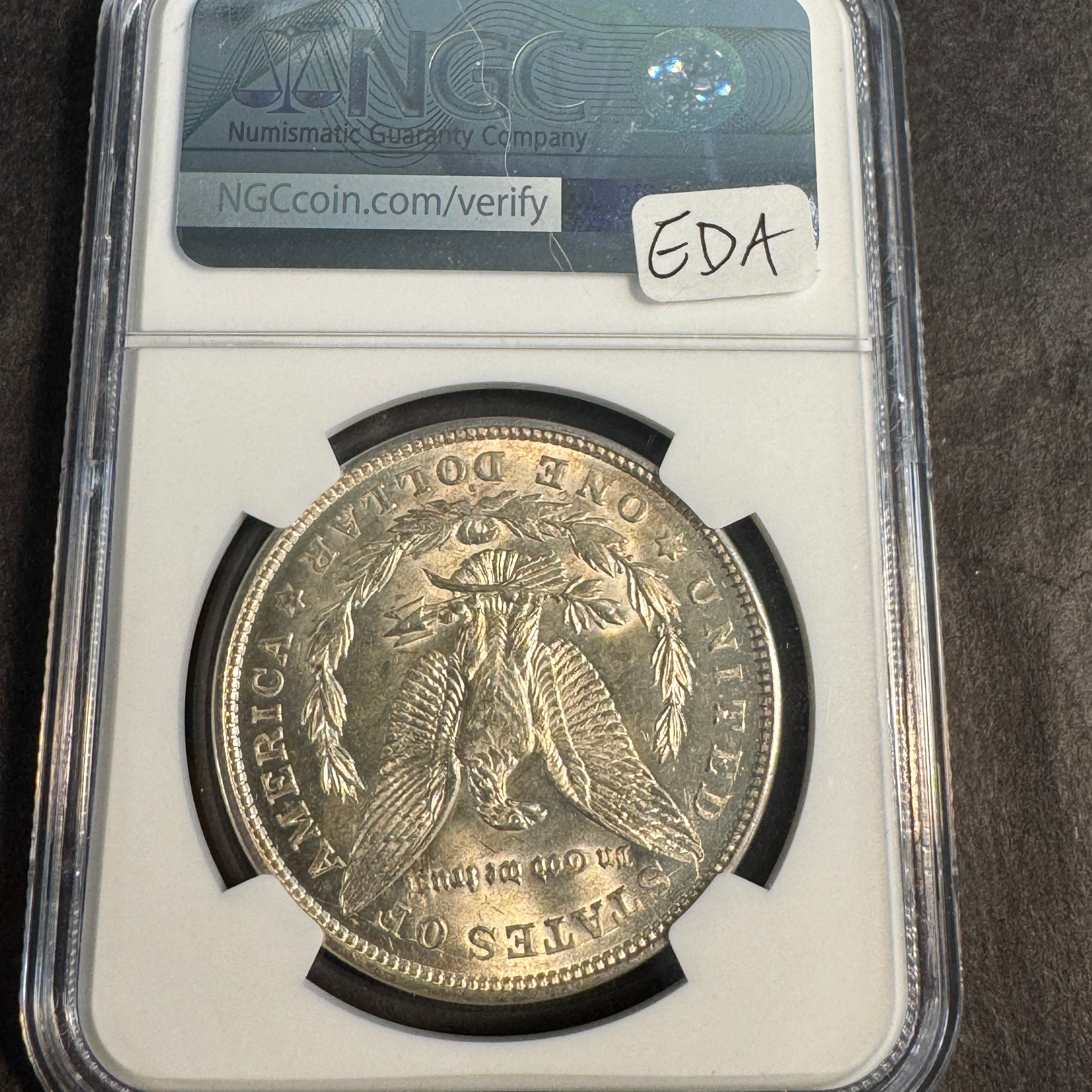 1921-D Morgan Silver Dollar, NGC MS-63