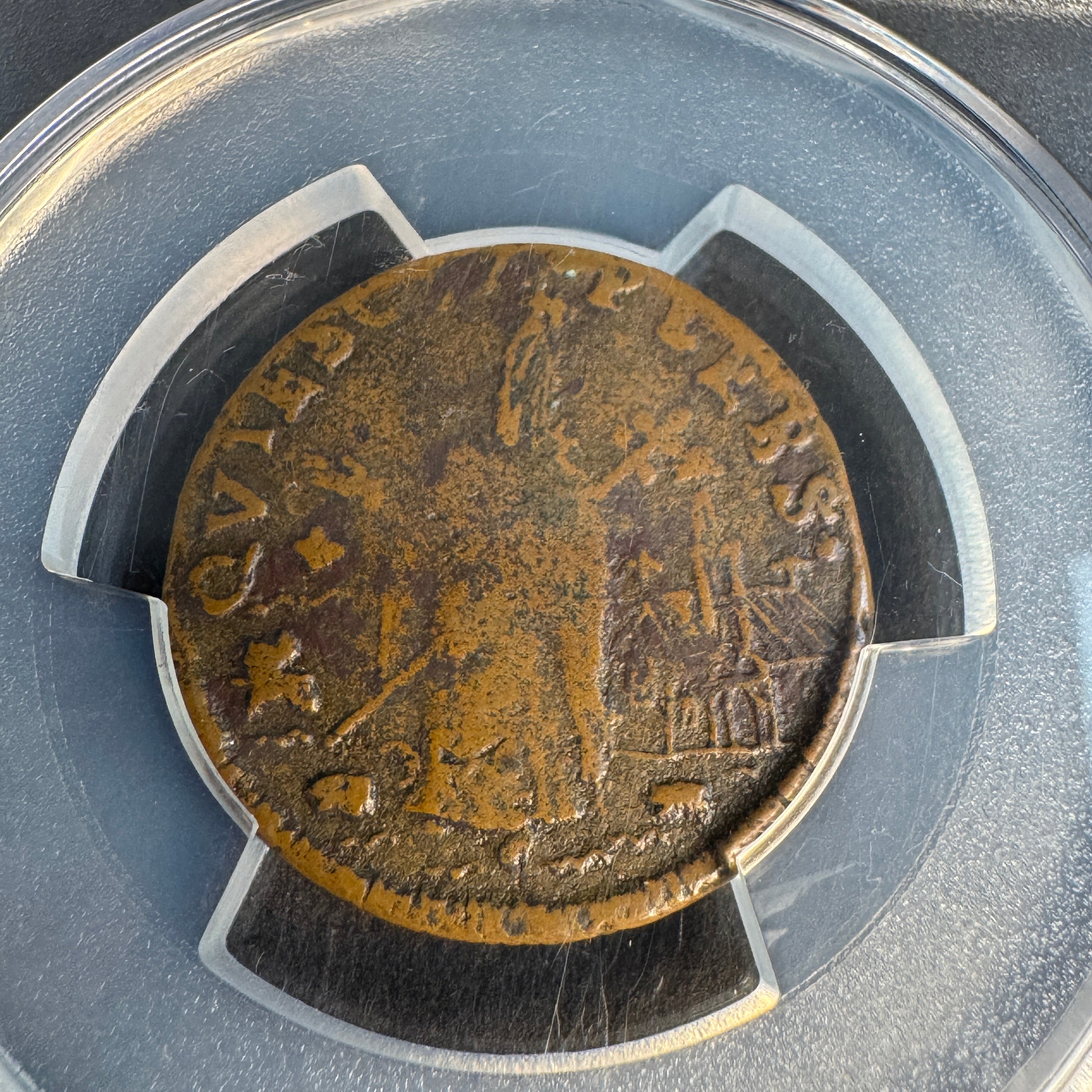 1670s New Jersey Saint Patrick Farthing, Martin 4a.1-Gb.1, PCGS VG-10 ☘️